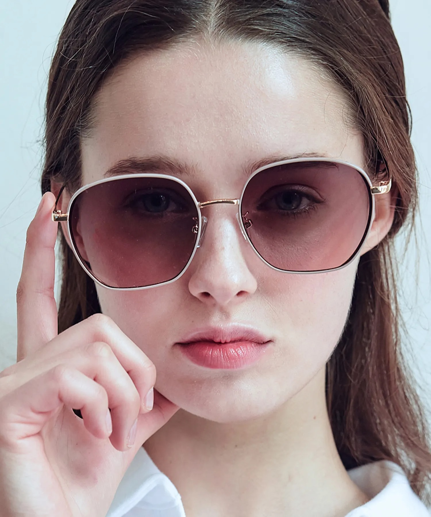 【韓國連線】RECLOW W604 金屬支架六角太陽眼鏡 4色 RENCLOS