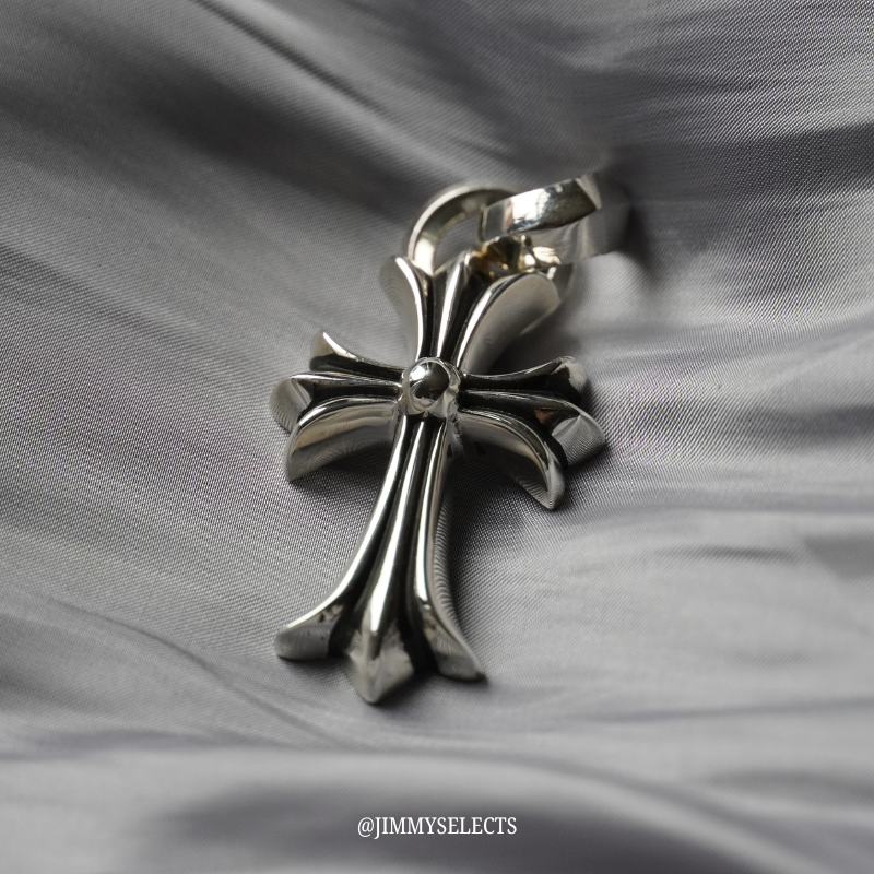 【代購】Chrome Hearts 克羅心 十字架經典吊墜 耳釘｜925純銀 × 中性款｜男女同款／情侶項鍊｜銀色 (四款)