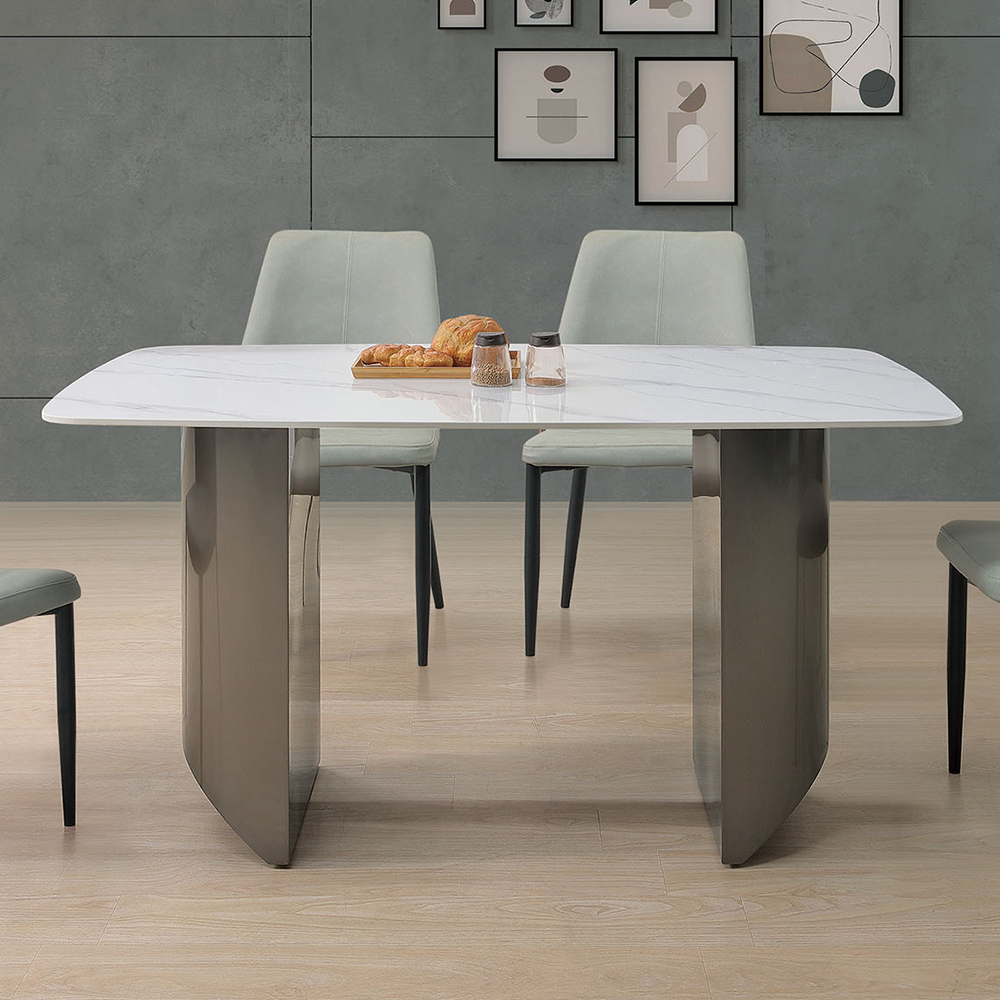 衛斯理4.7尺造型岩板餐桌