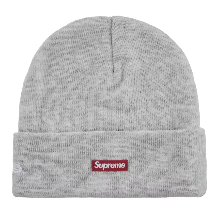 -(B5d01)-SUPREME NEW ERA CLASSIC LOGO SHOP LA LOS ANGELES BEANIE 城市限定 洛杉磯 毛帽 灰色- FW25BN8C
