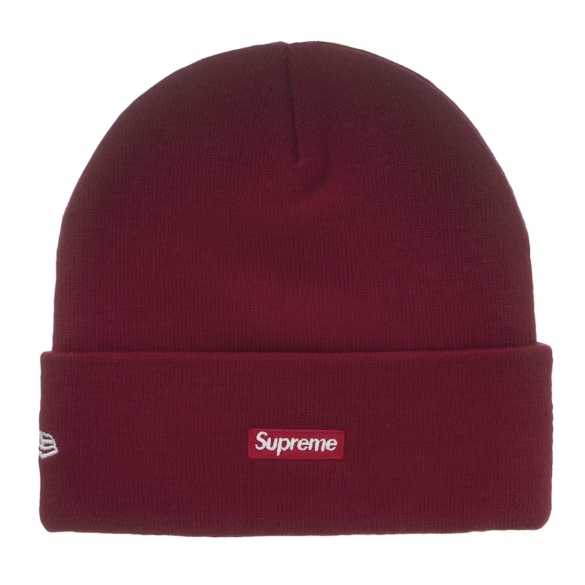 -(B5d01)-SUPREME NEW ERA CLASSIC LOGO SHOP BEANIE SAN FRANCISCO 舊金山 城市限定  毛帽 酒紅色- FW25BN8D