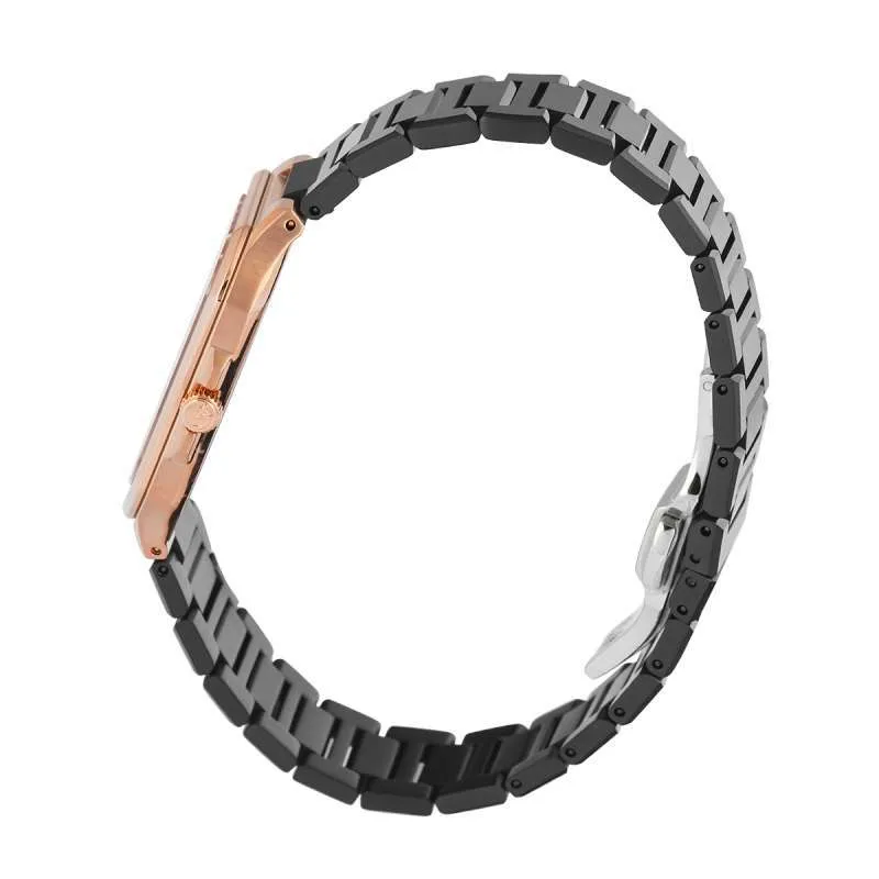 萬年鐘錶 - Alexandre Christie  簡約方形不鏽鋼石英男錶 8711MDBBRDGSG  錶徑34.5MM  (AC 錶)