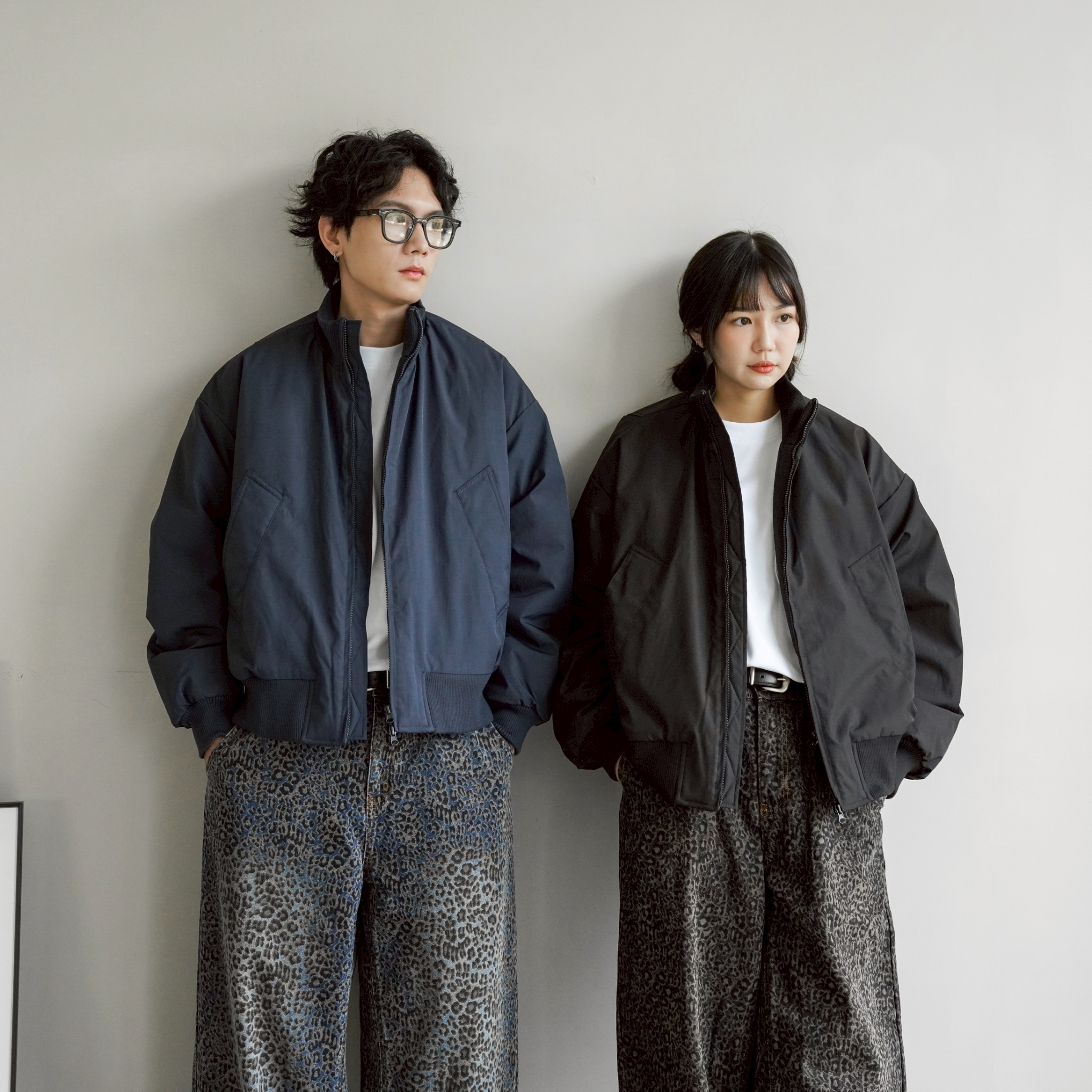 SBG 美式復古立領鋪棉外套 V0009