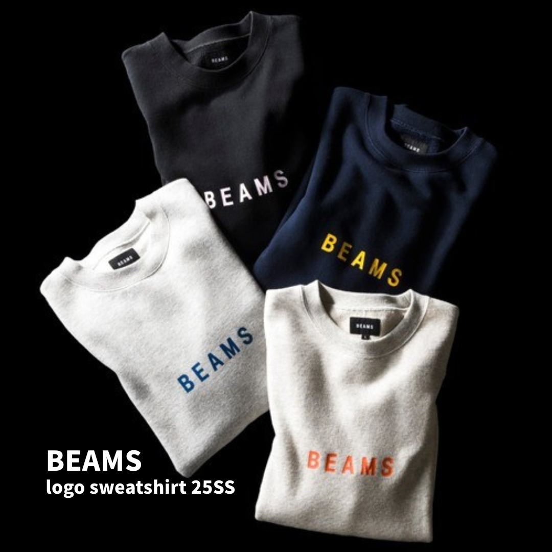 "代購" BEAMS logo sweatshirt 25SS 大學踢