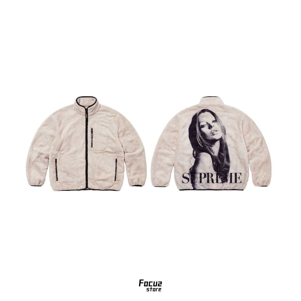 【Focus Store】現貨秒發 Supreme FW24 Week14 Kate Moss Fleece Jacket "Natural" 米色 抓絨外套