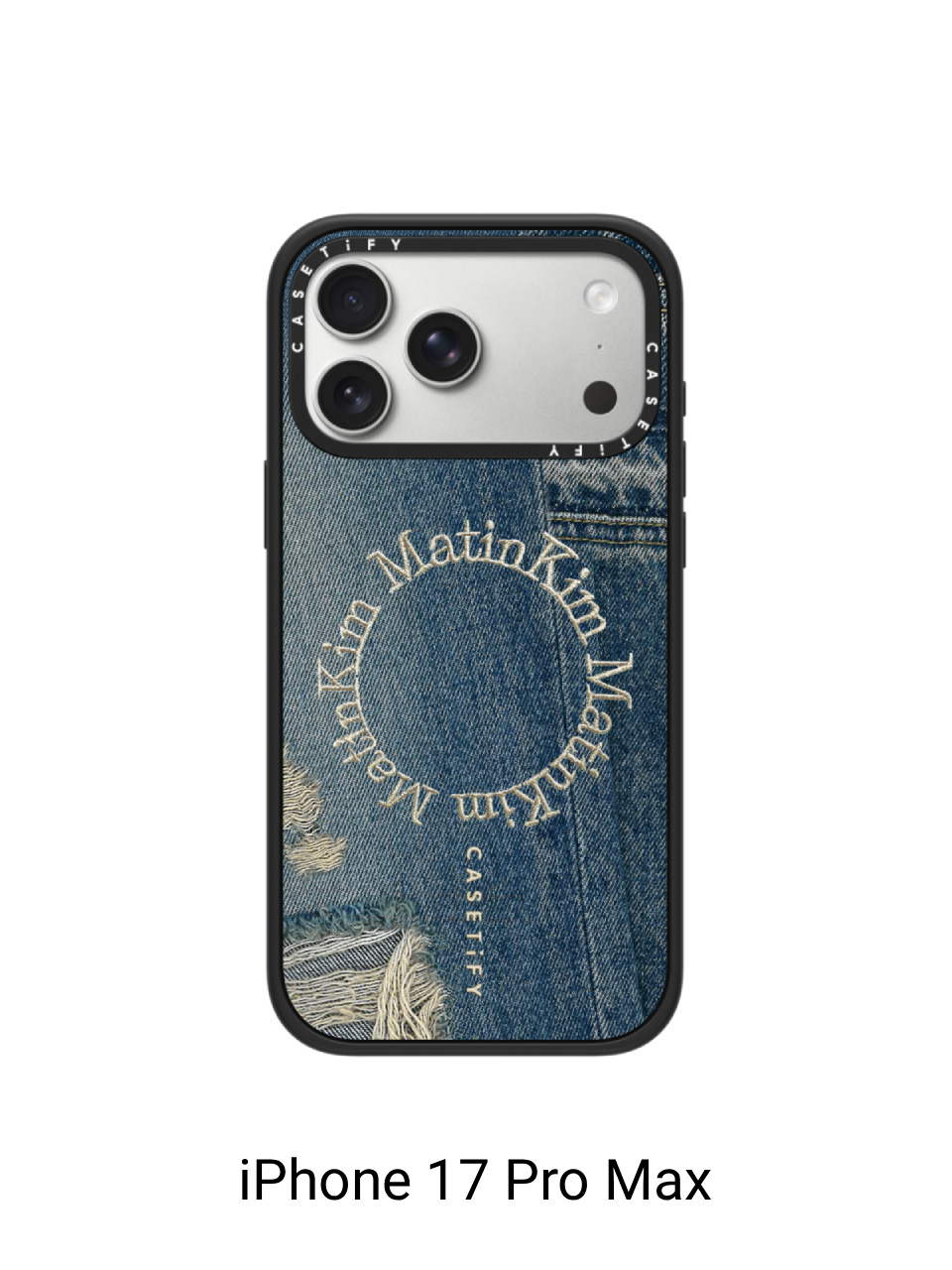 MATIN KIM X CASETiFY DENIM CIRCLE CASE IN BLUE