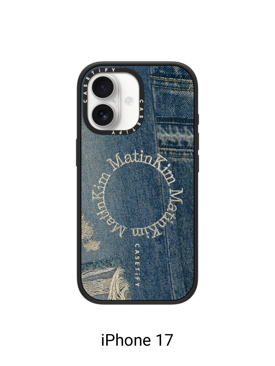 MATIN KIM X CASETiFY DENIM CIRCLE CASE IN BLUE