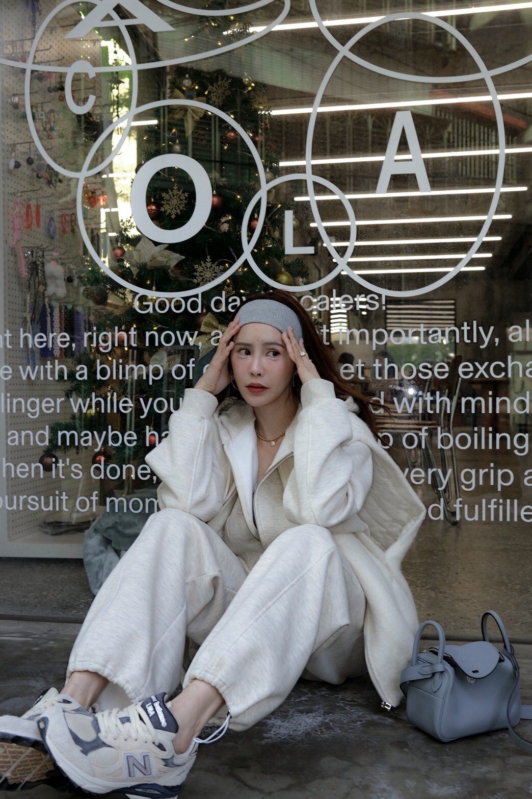 #AD90俐落休閒棉褲(燕麥/黑)