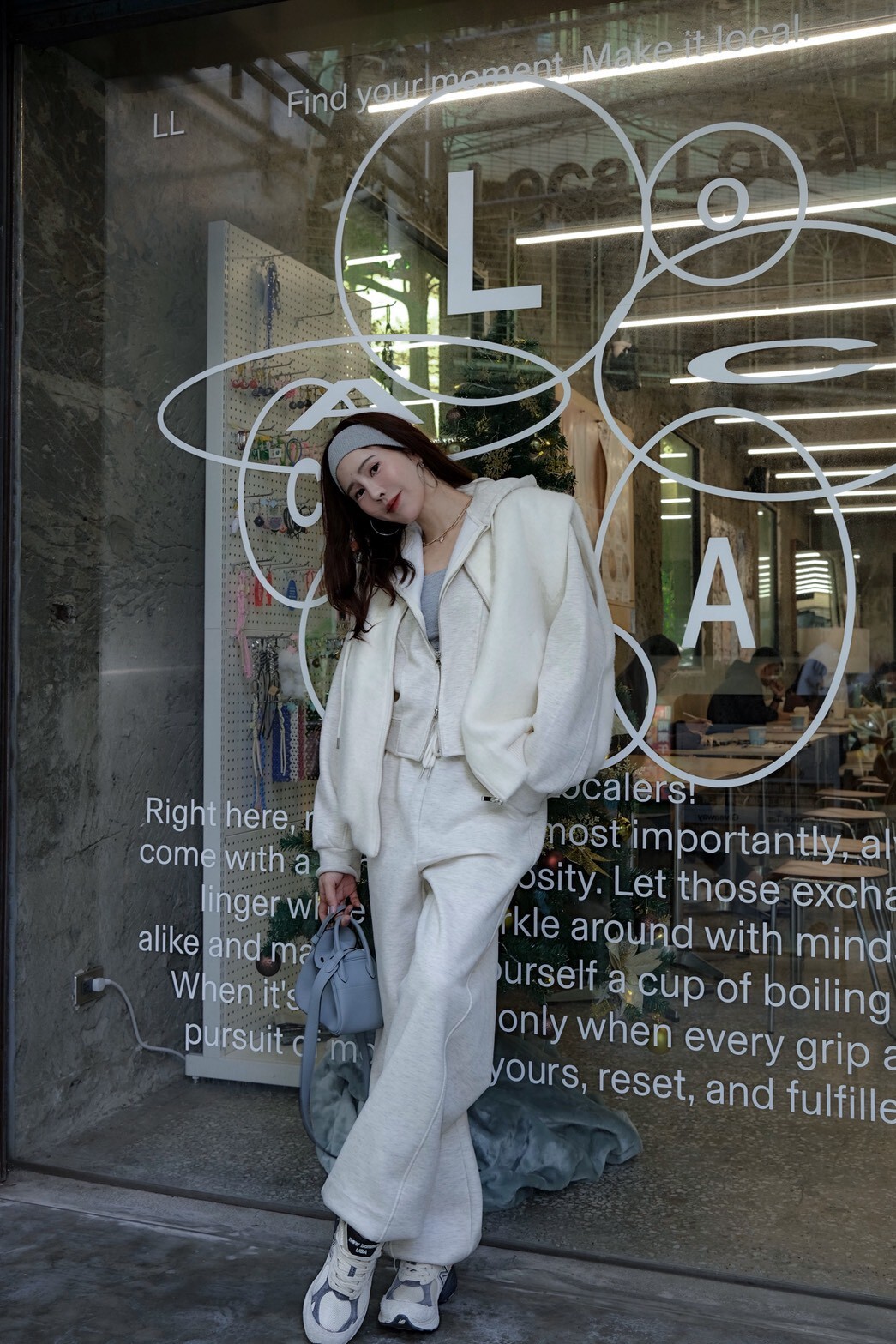 #AD90俐落休閒棉褲(燕麥/黑)