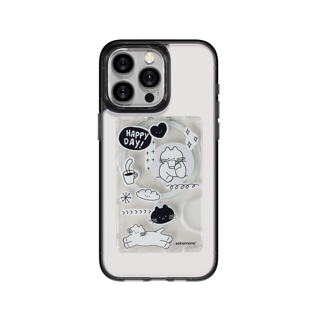 Sokamono 磁吸卡套 / 快樂日-CS_SO_CL04