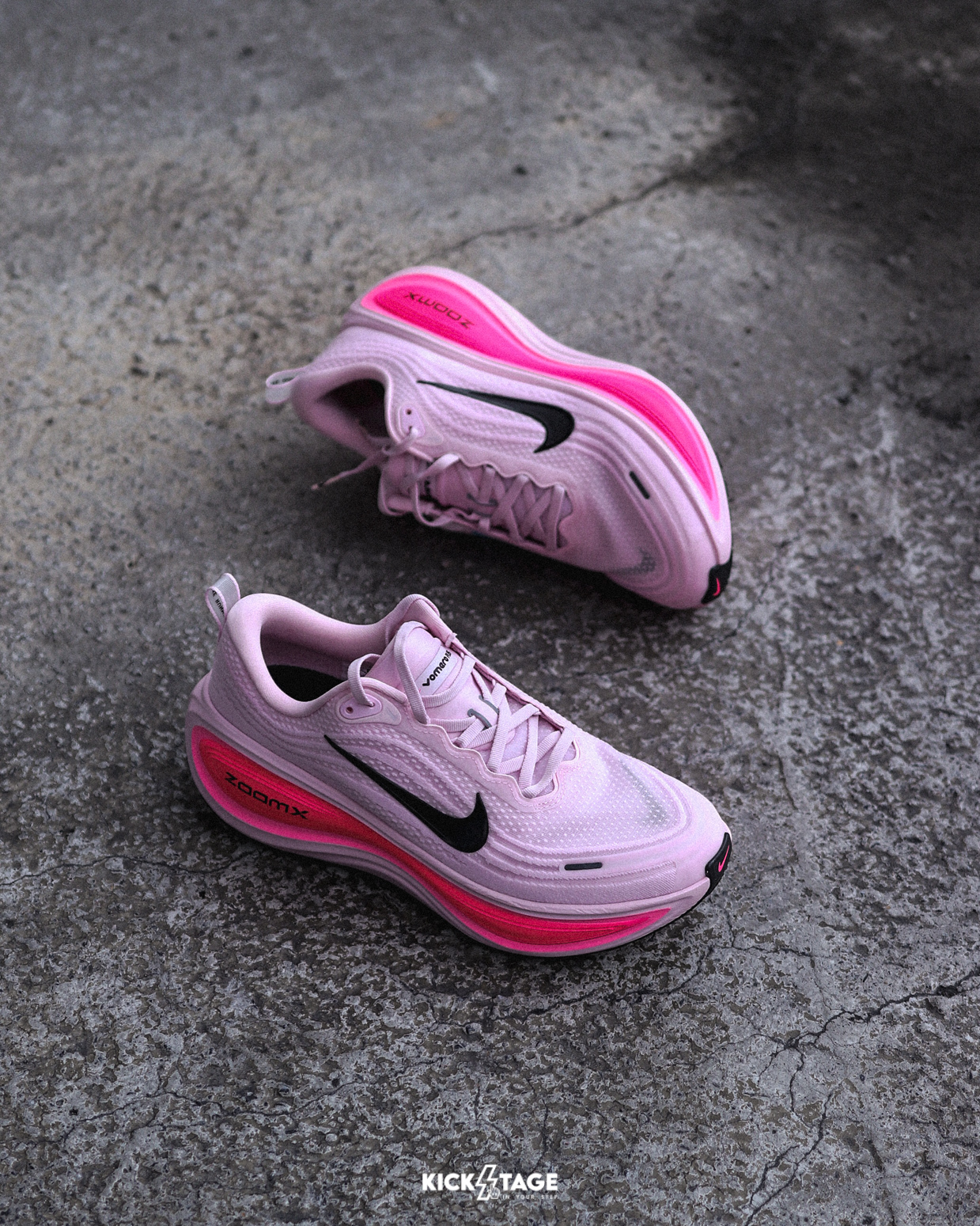 男鞋 NIKE VOMERO PLUS 粉色 氣墊 緩震 網布 透氣 休閒 跑步 運動鞋【HV8150-602】