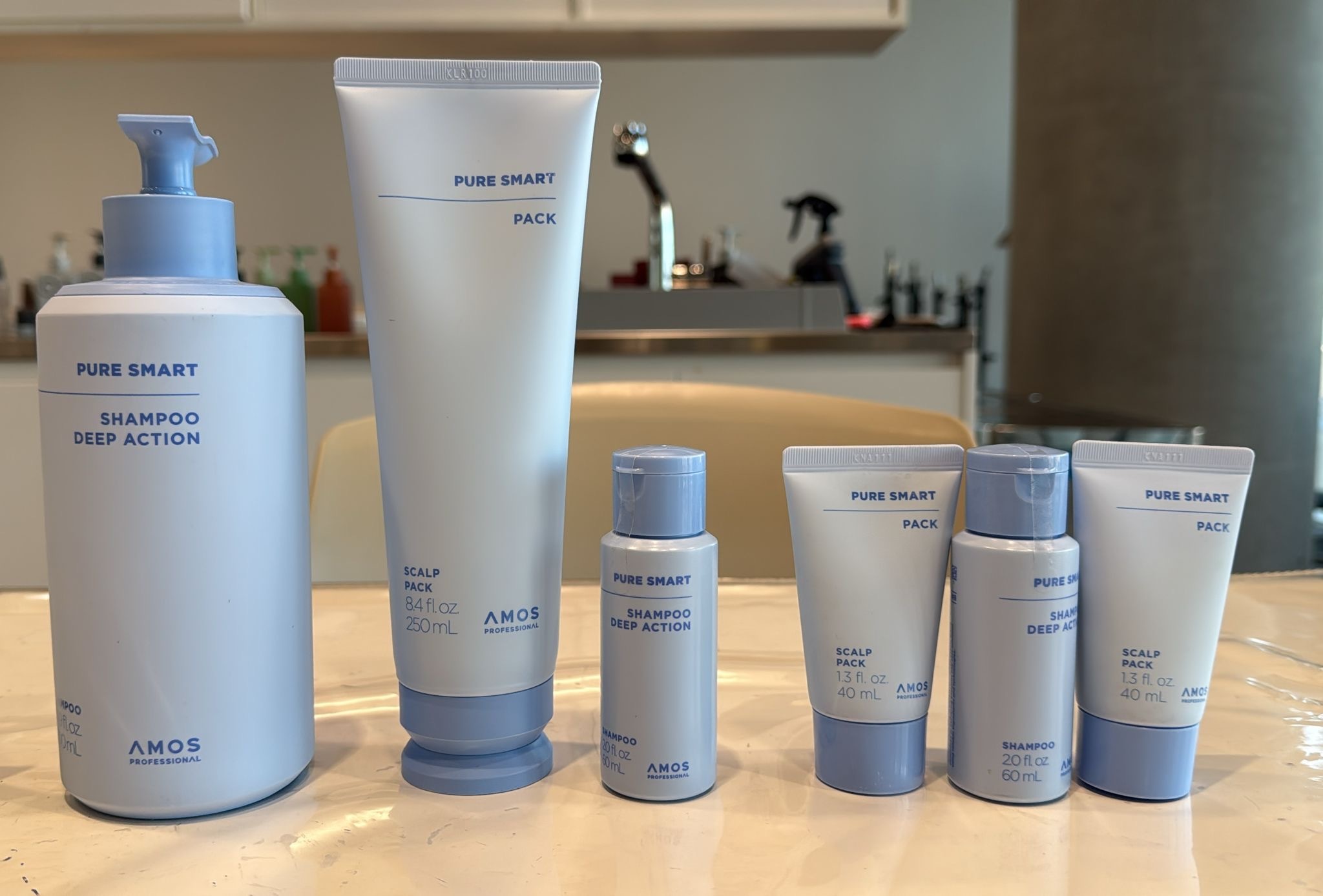 SO006 AMOS 智純淨澈護理套裝(洗髮水500ML+髮膜250ml+洗髮水60ML*2+髮膜40ML*2)