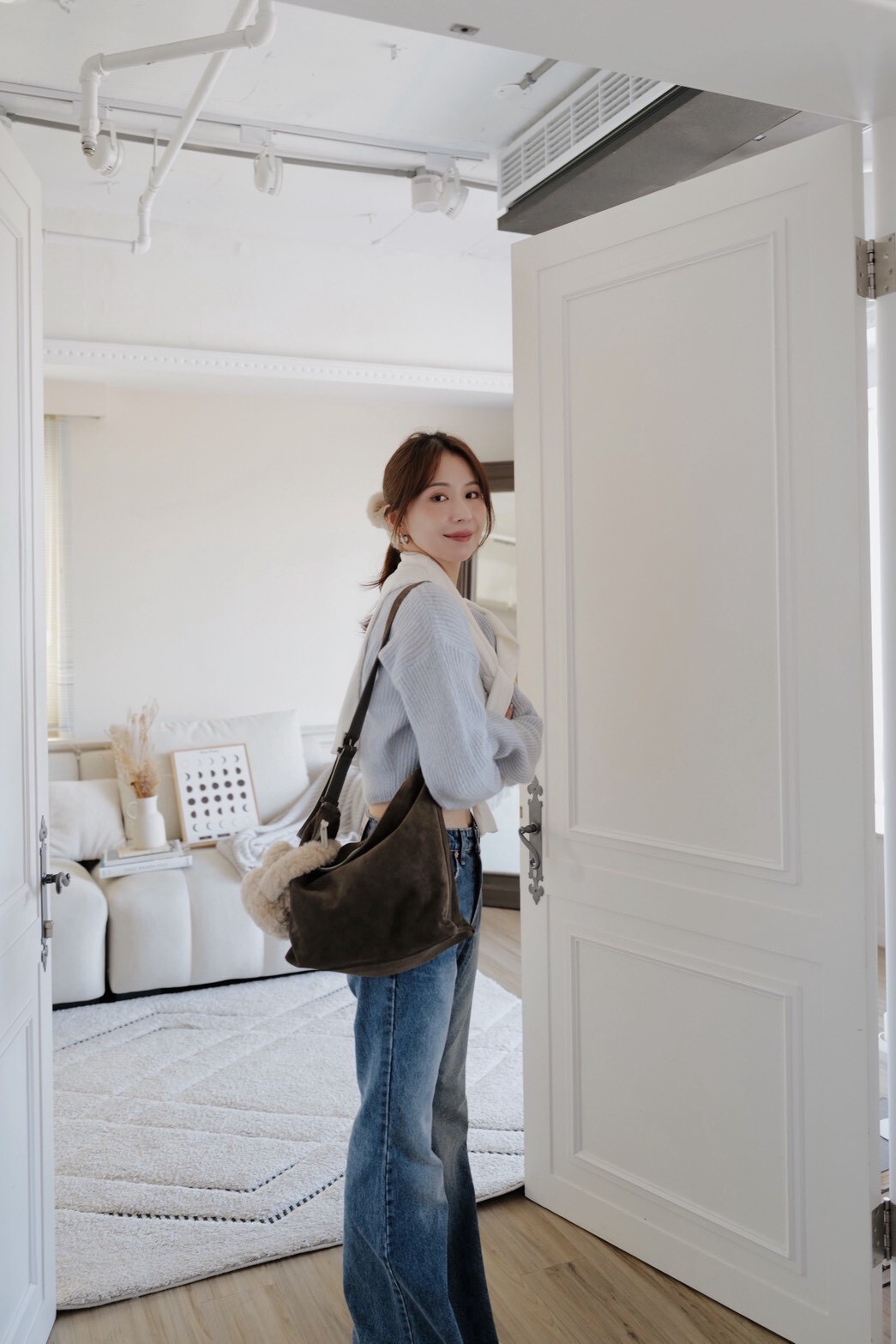 （現貨）落肩羊毛短版外套 GO13