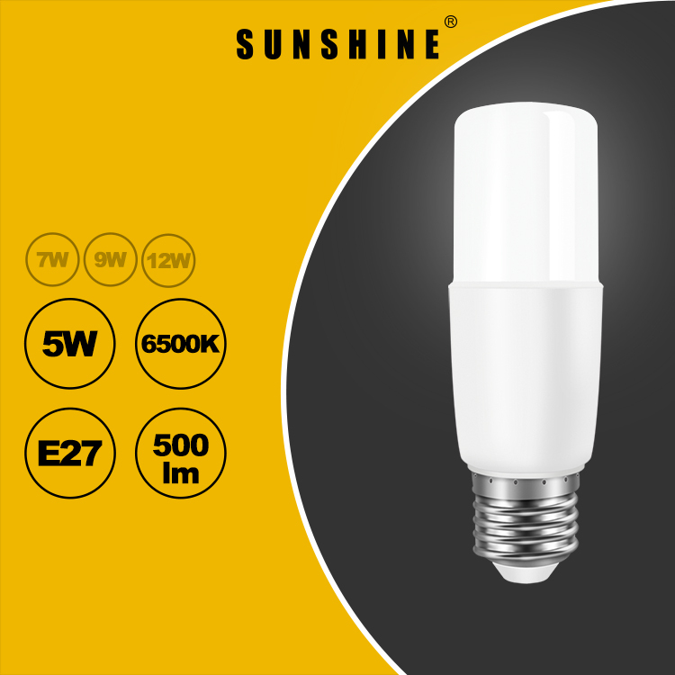 LED燈膽(棒燈) 5W E27大螺頭 白光6500K / 黃光3000K LPINB-5E27D/W