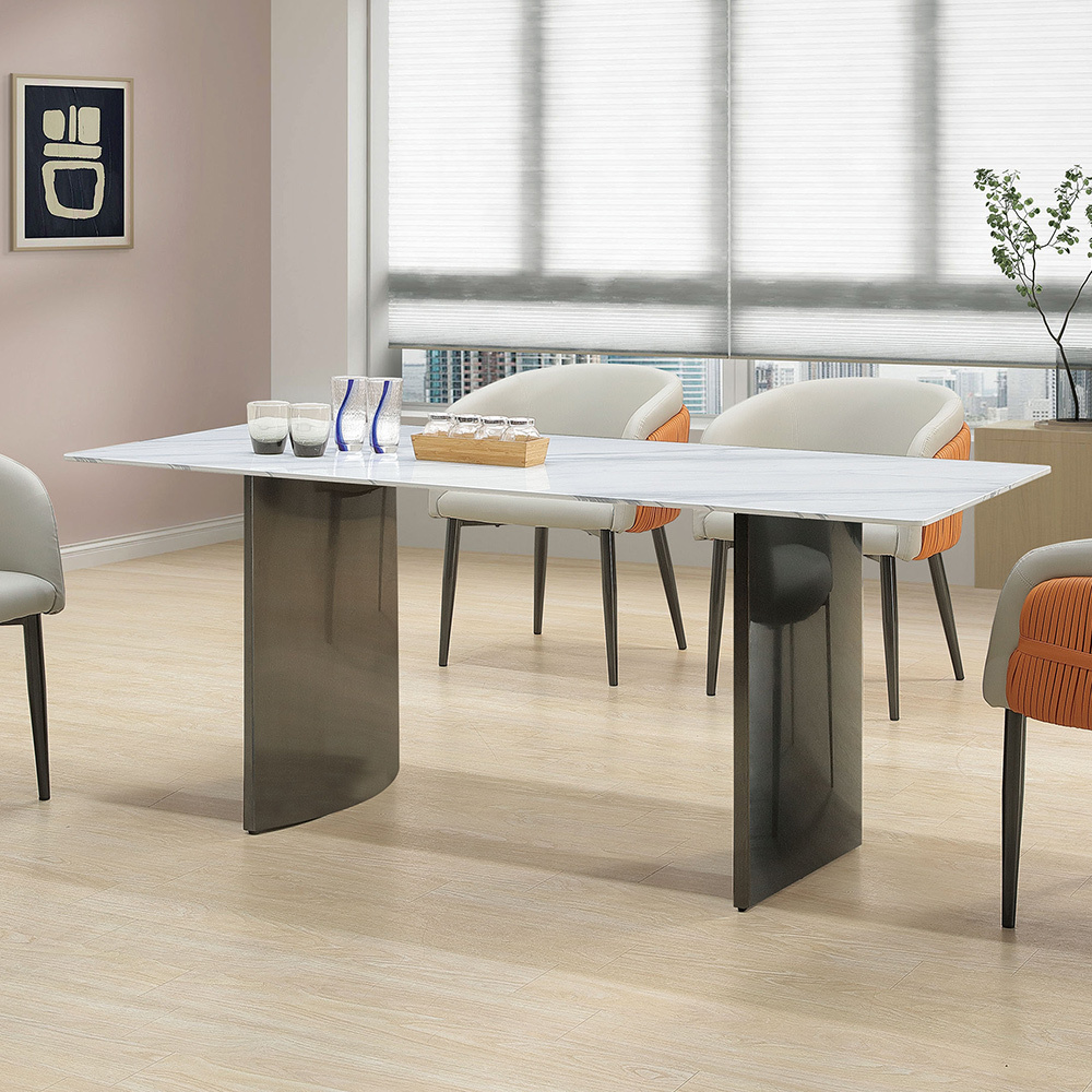 奧傑5.3尺造型岩板餐桌/長桌/會議桌