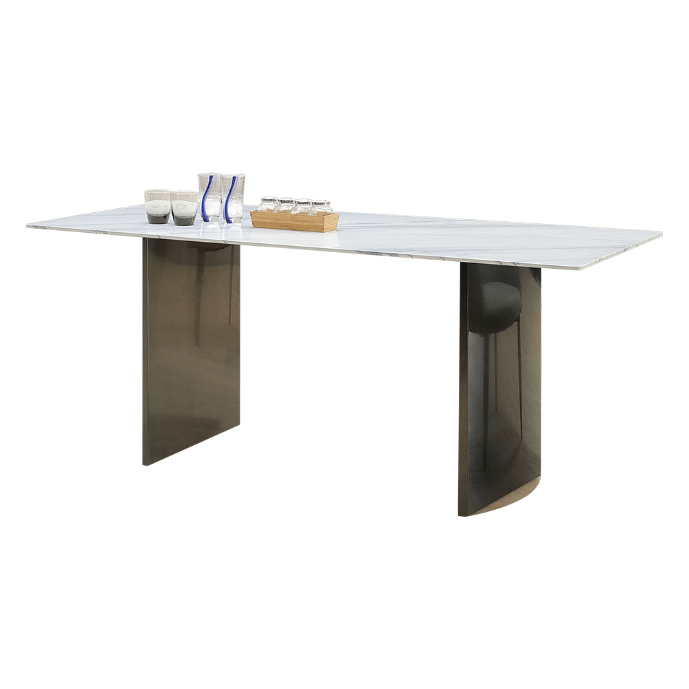 奧傑5.3尺造型岩板餐桌/長桌/會議桌