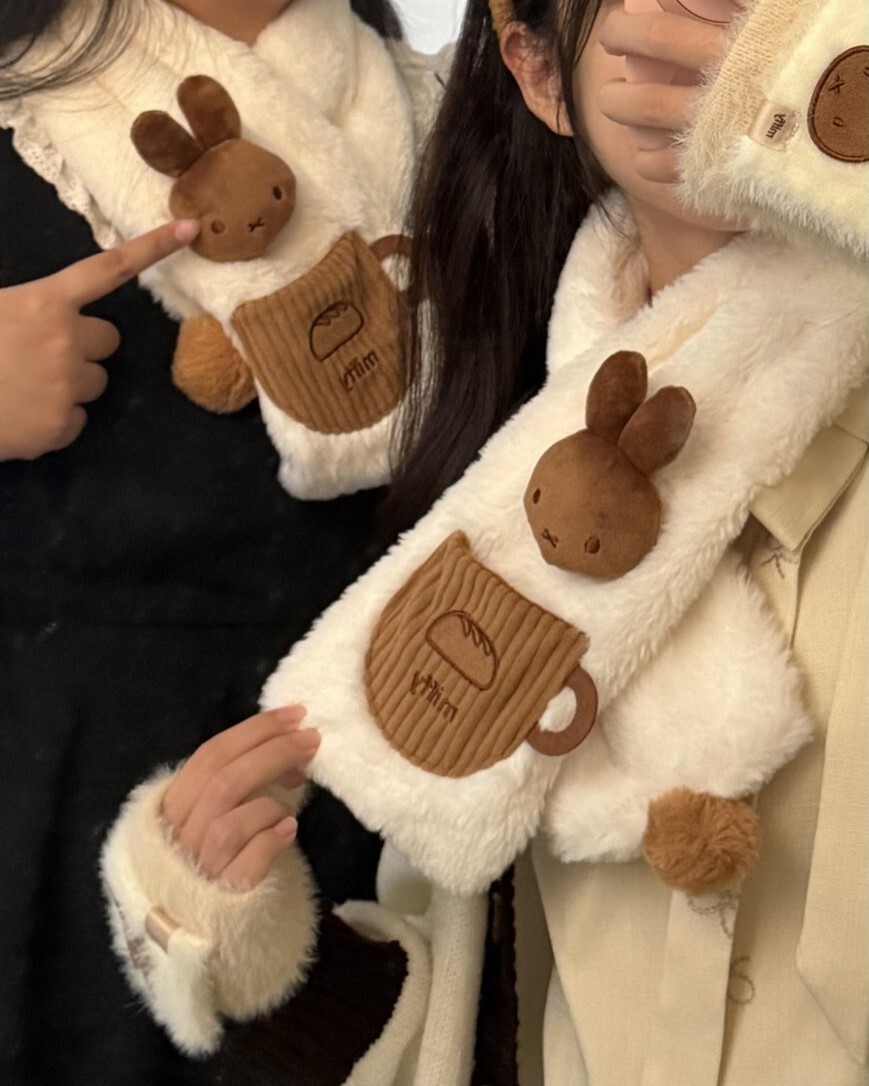 Miffy Martube 米菲兔 冬日 暖呼呼 毛帽 手套 圍巾 毛茸茸 禮盒組