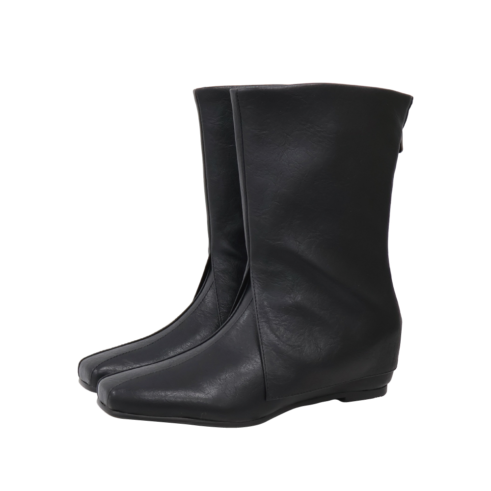 現貨 黑37 38 時髦中筒褲管靴 -2色