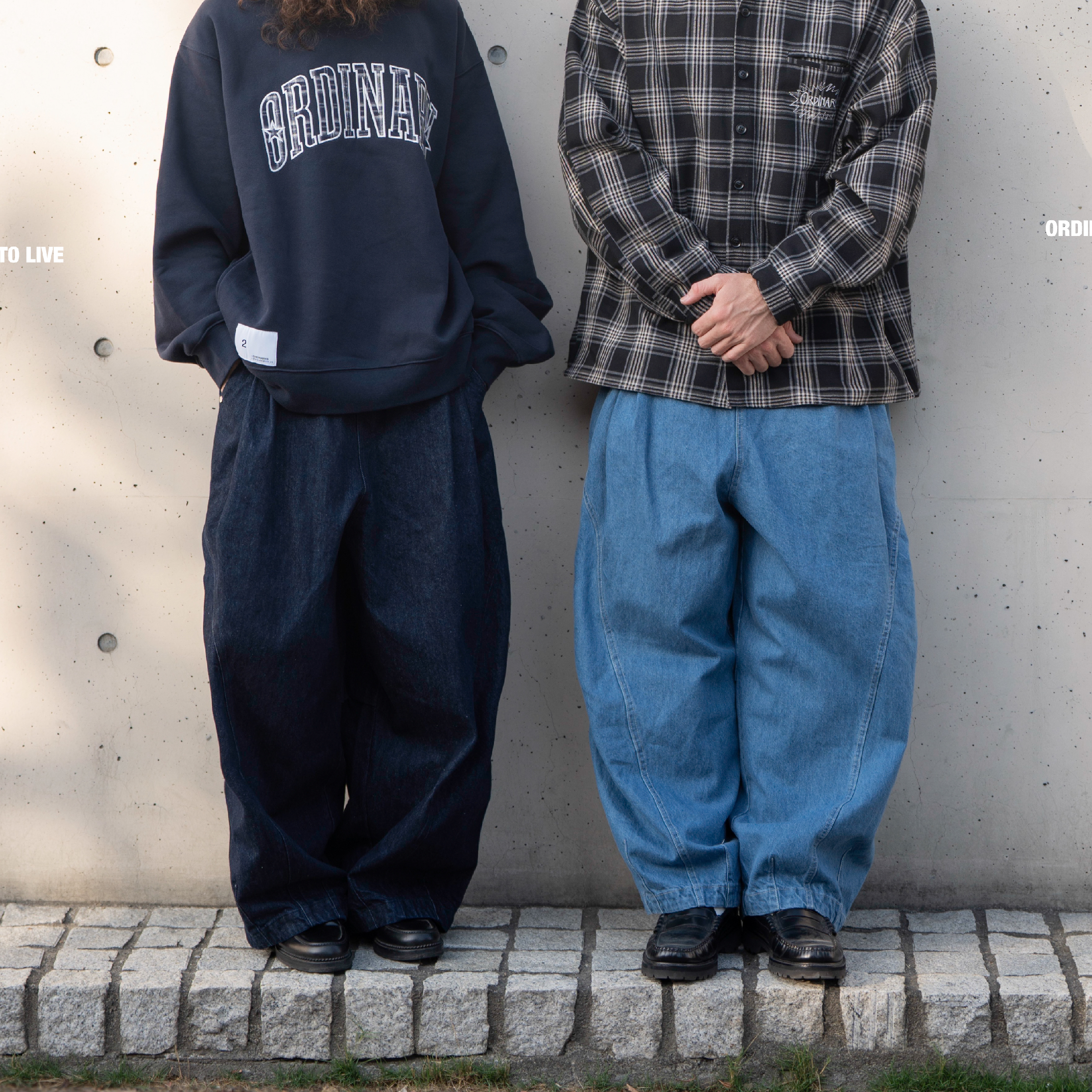 ORDINARY Plaid Star Balloon Pants 格紋星星貼布燈籠褲