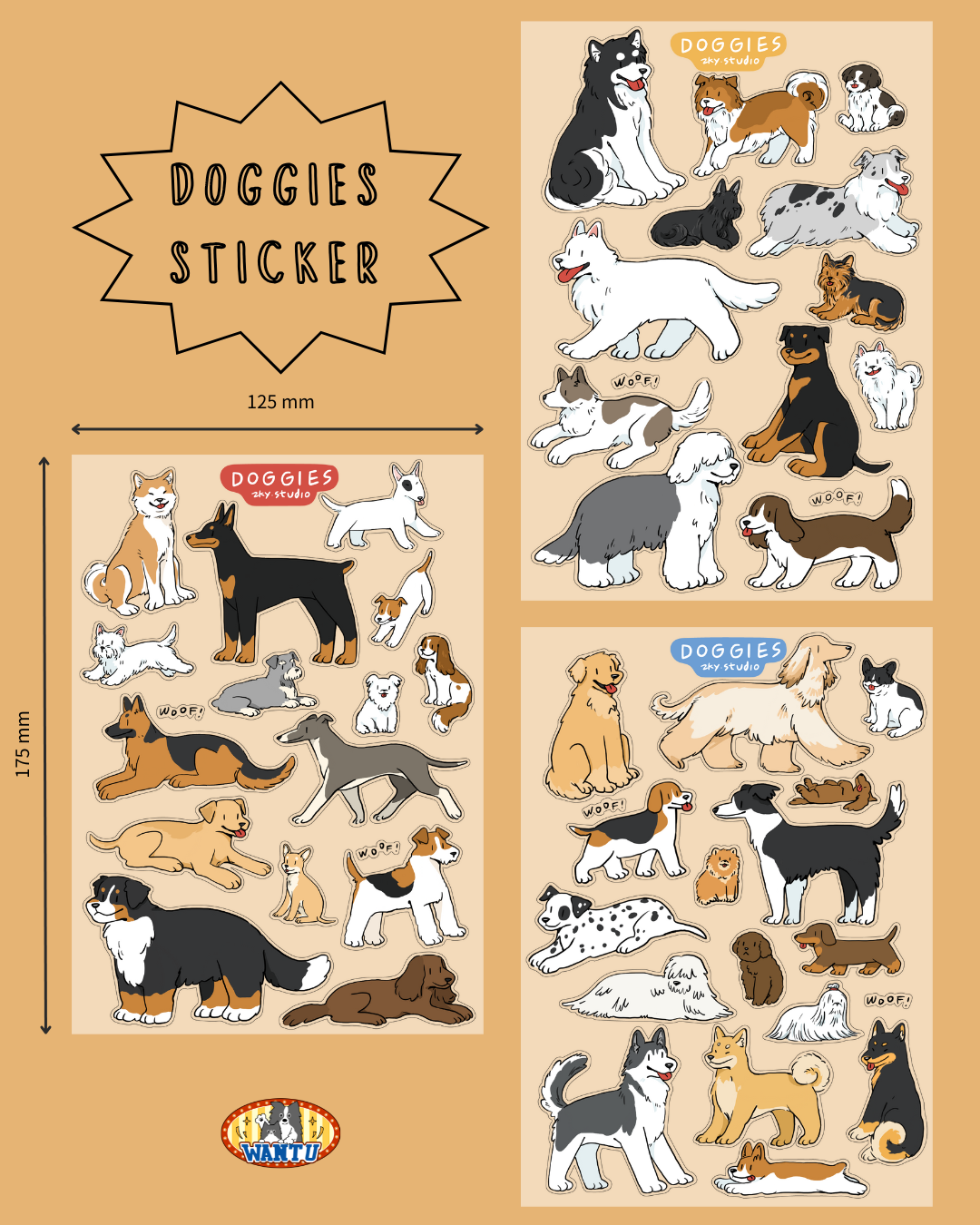 泰國插畫品牌zky.studio|狗派必買透明貼紙