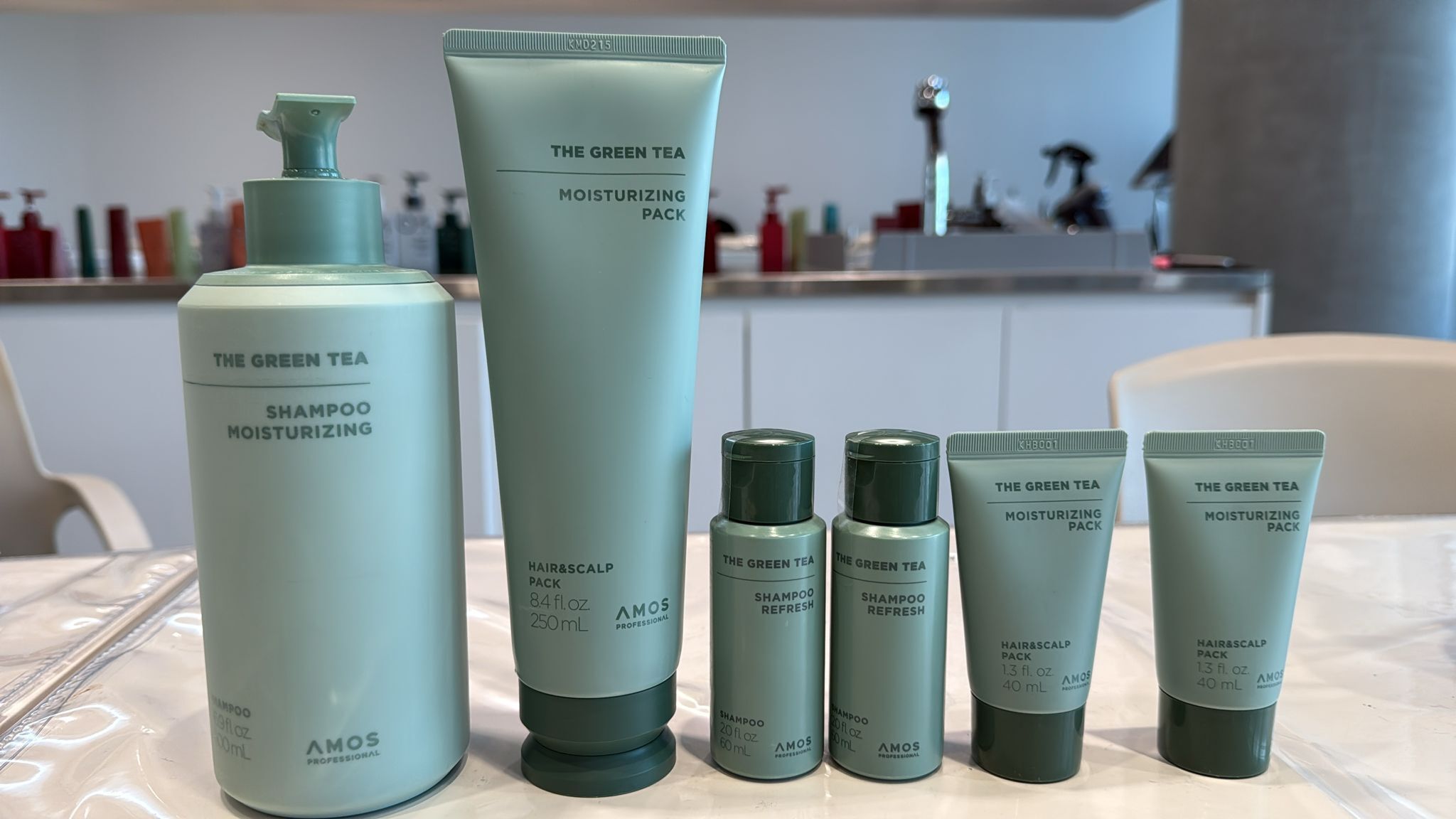 SO005 AMOS 防脫滋養綠茶護理套裝(洗髮水500ML+髮膜250ml+洗髮水60ML*2+髮膜40ML*2)