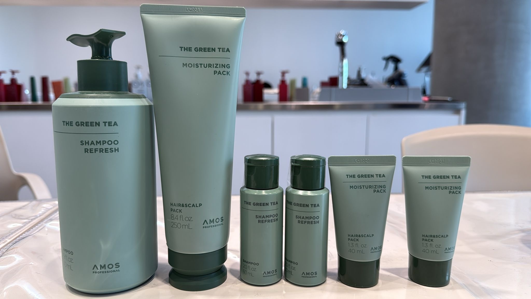 SO005 AMOS 防脫滋養綠茶護理套裝(洗髮水500ML+髮膜250ml+洗髮水60ML*2+髮膜40ML*2)
