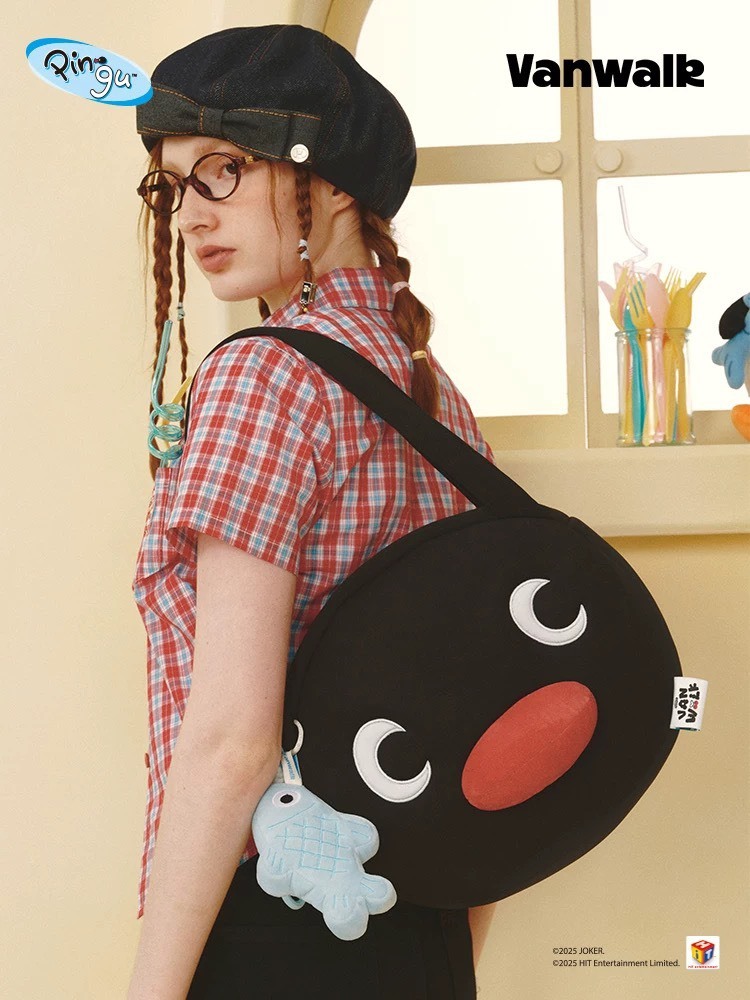 PINGU 企鵝家族 大頭企鵝 肩背包 側背包