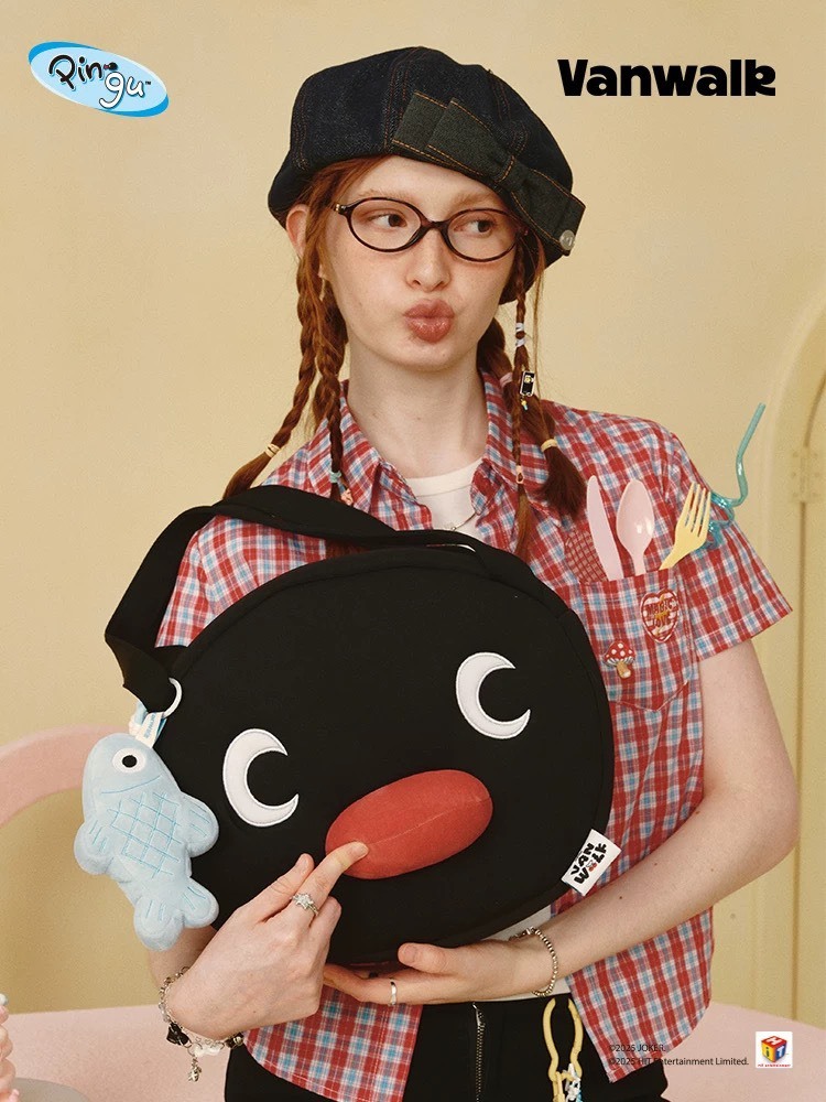 PINGU 企鵝家族 大頭企鵝 肩背包 側背包