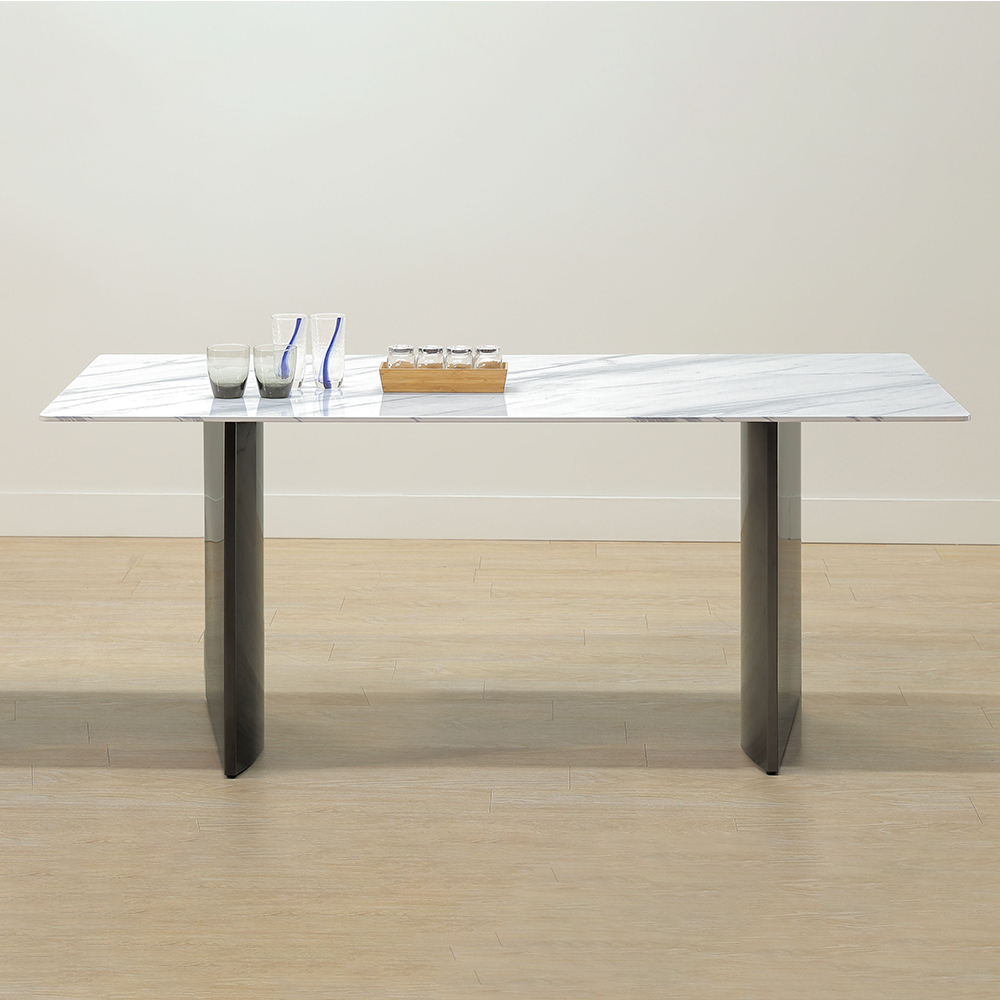 奧傑6尺造型岩板餐桌/長桌/會議桌