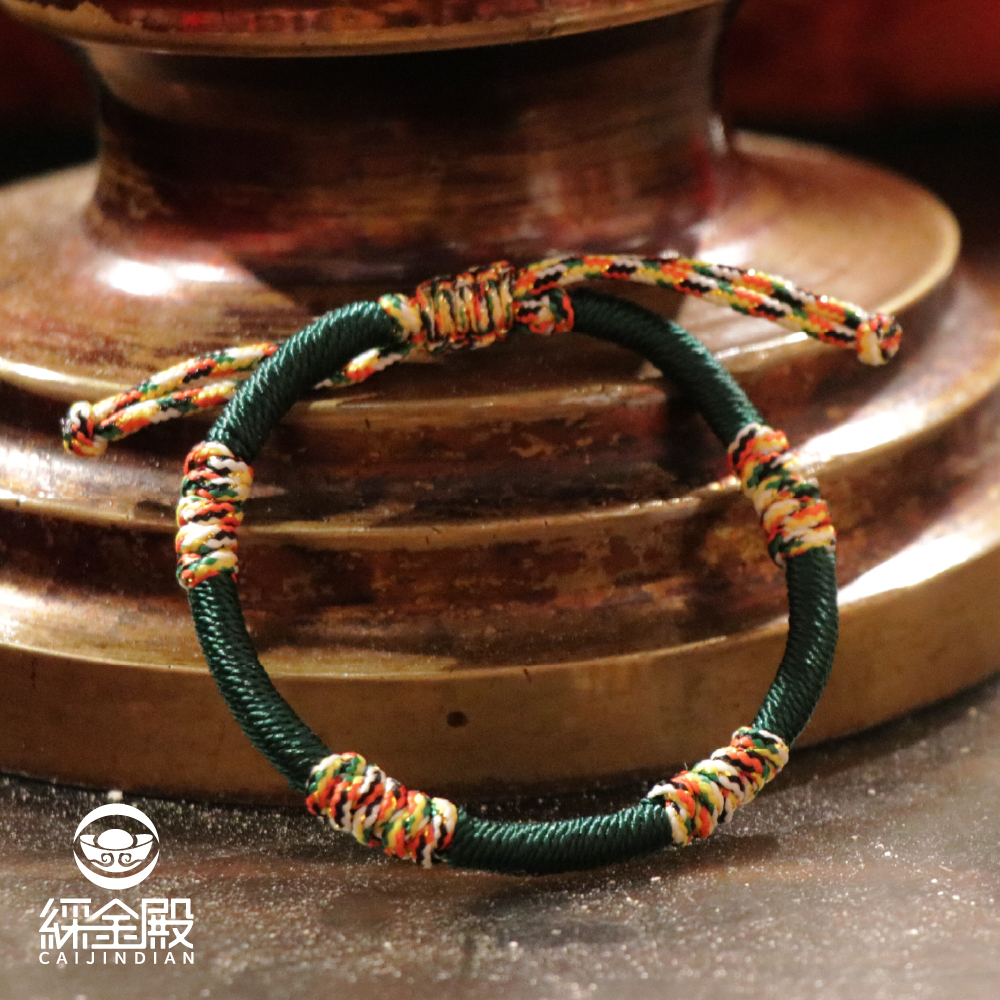 媽祖賜福金剛結五色線_健康綠｜保平安、永保安康【綵金殿】