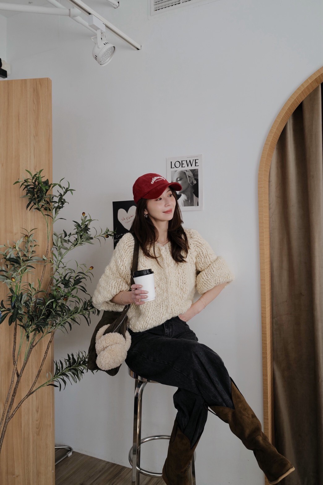 （現貨）超美落肩勾織外套 GO15