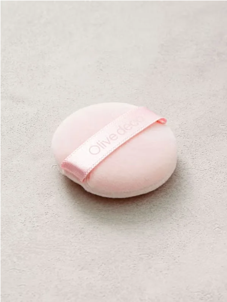 Korean DAISO Mini Powder Compact Powder Puff (2-pack)