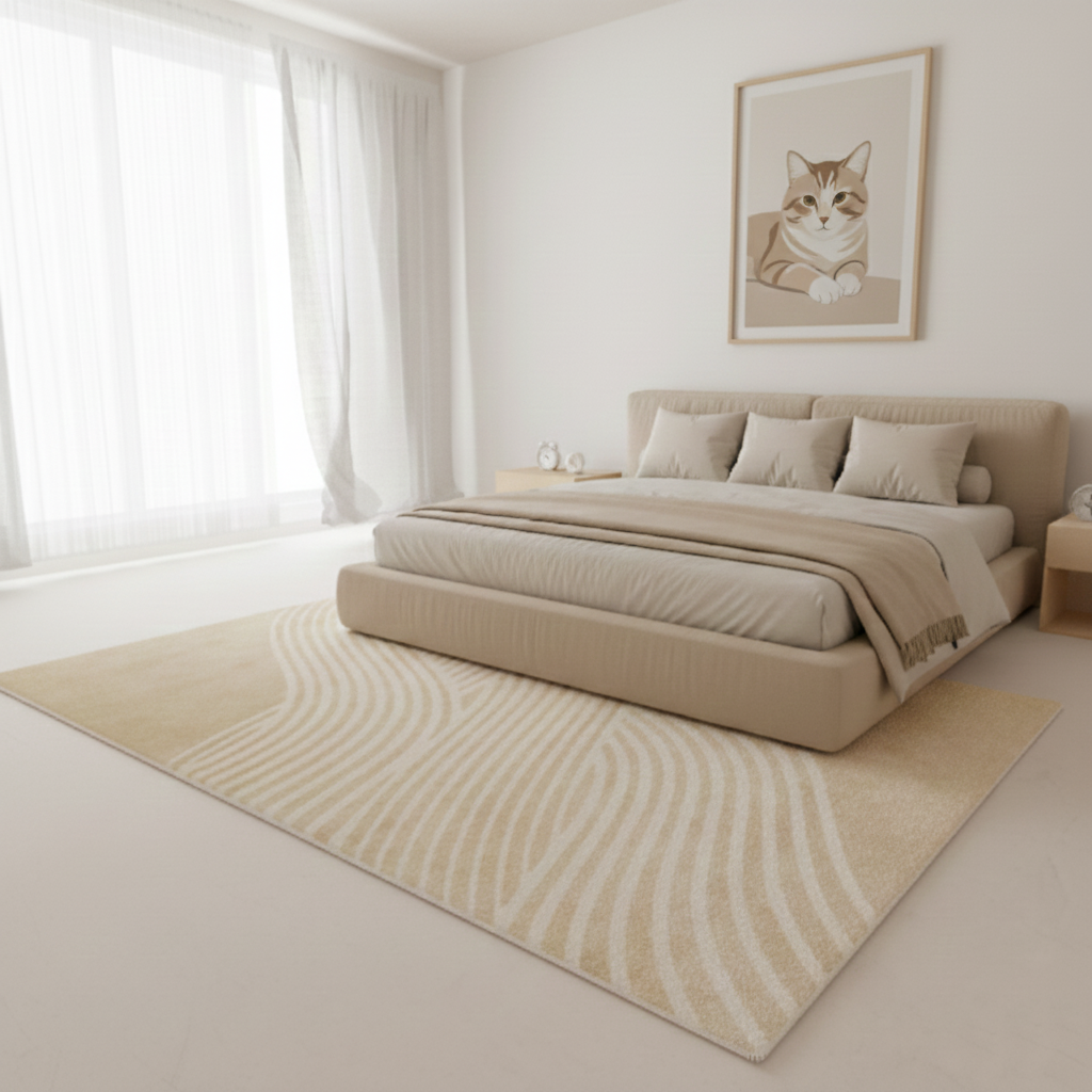 禪式靜寂仿羊絨可客製室內地毯