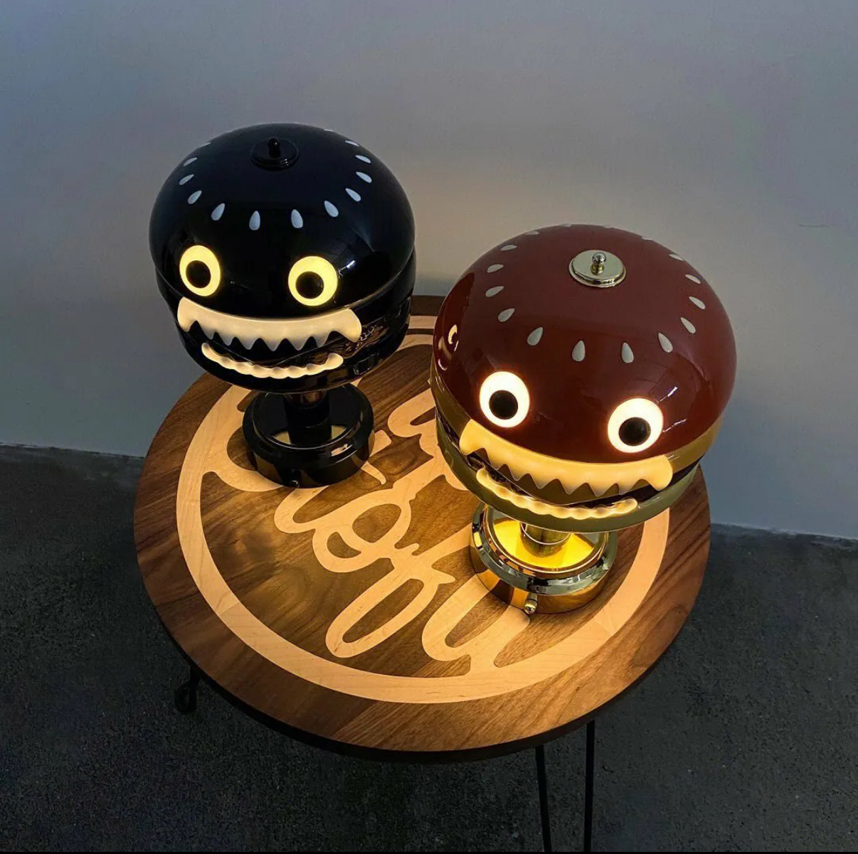 UNDERCOVER X Medicom Toy HAMBURGER LAMP 漢堡燈原色黑色透明色夜