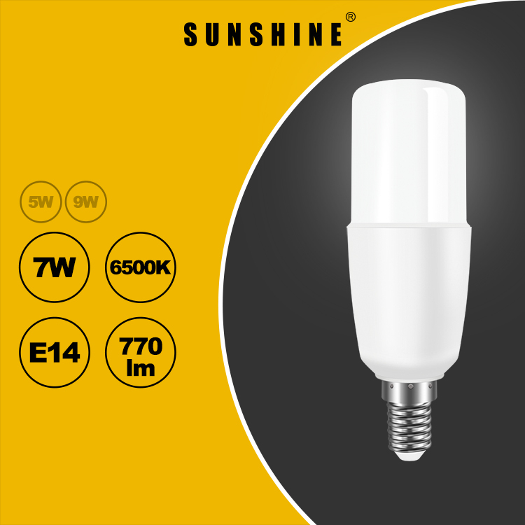 LED燈膽(棒燈) 7W E14細螺頭 白光6500K / 黃光3000K LPINB-7E14D/W