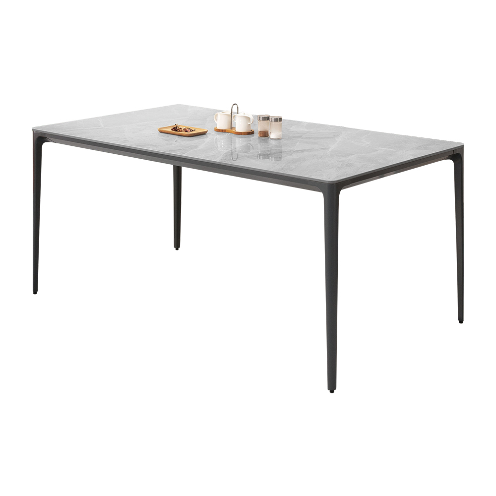 法蘭西5.3尺工業風灰色岩板餐桌/長桌/會議桌