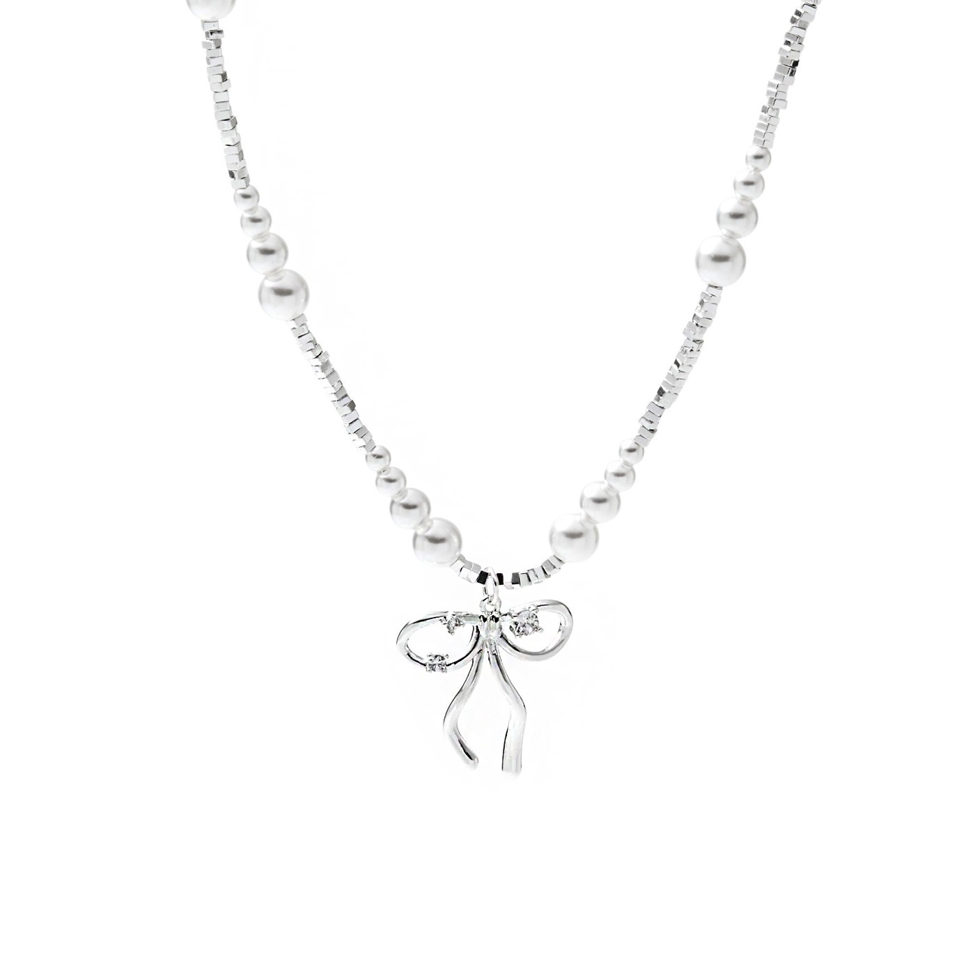 平價飾品,珍珠,蝴蝶結,項鍊