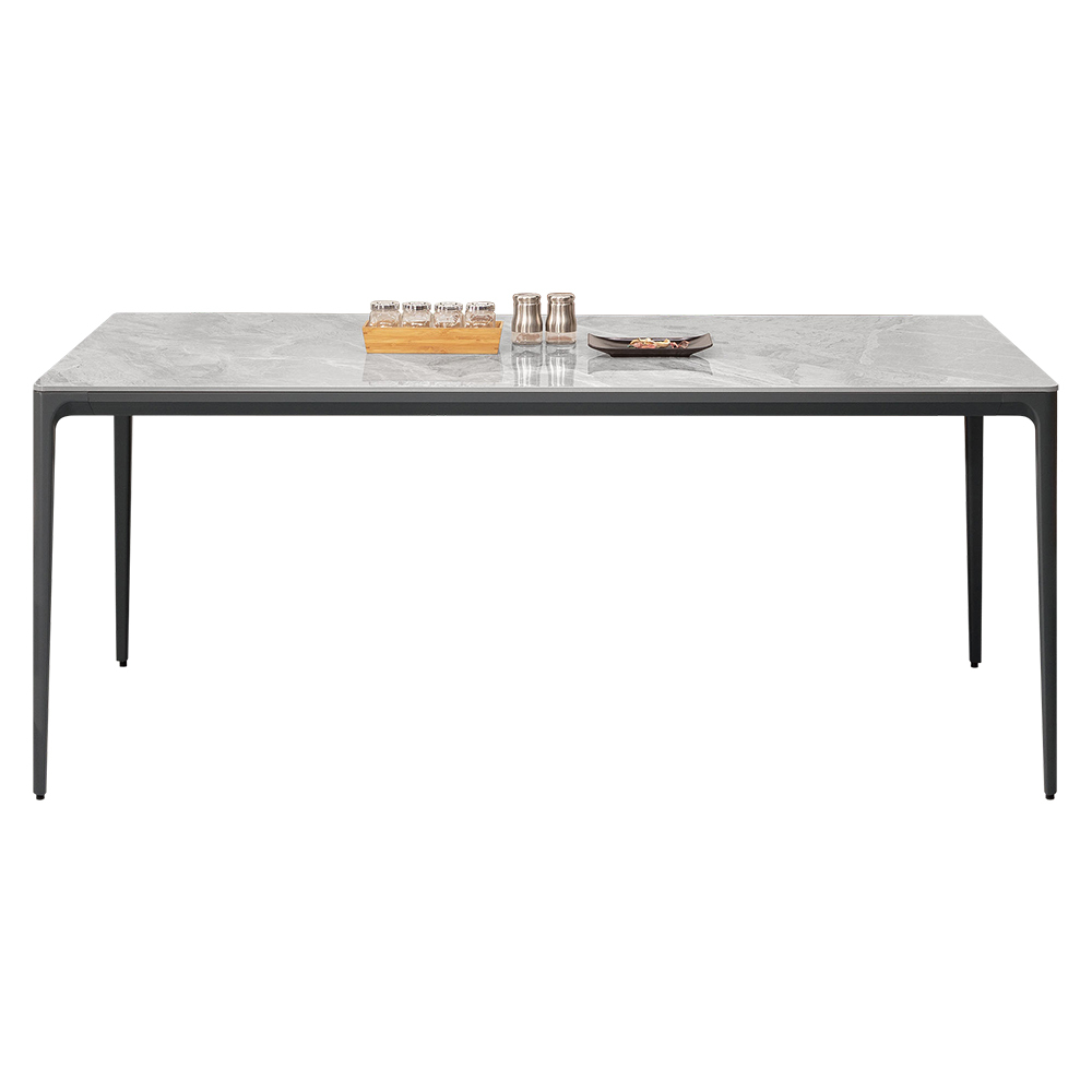 法蘭西6尺工業風灰色岩板餐桌/長桌/會議桌