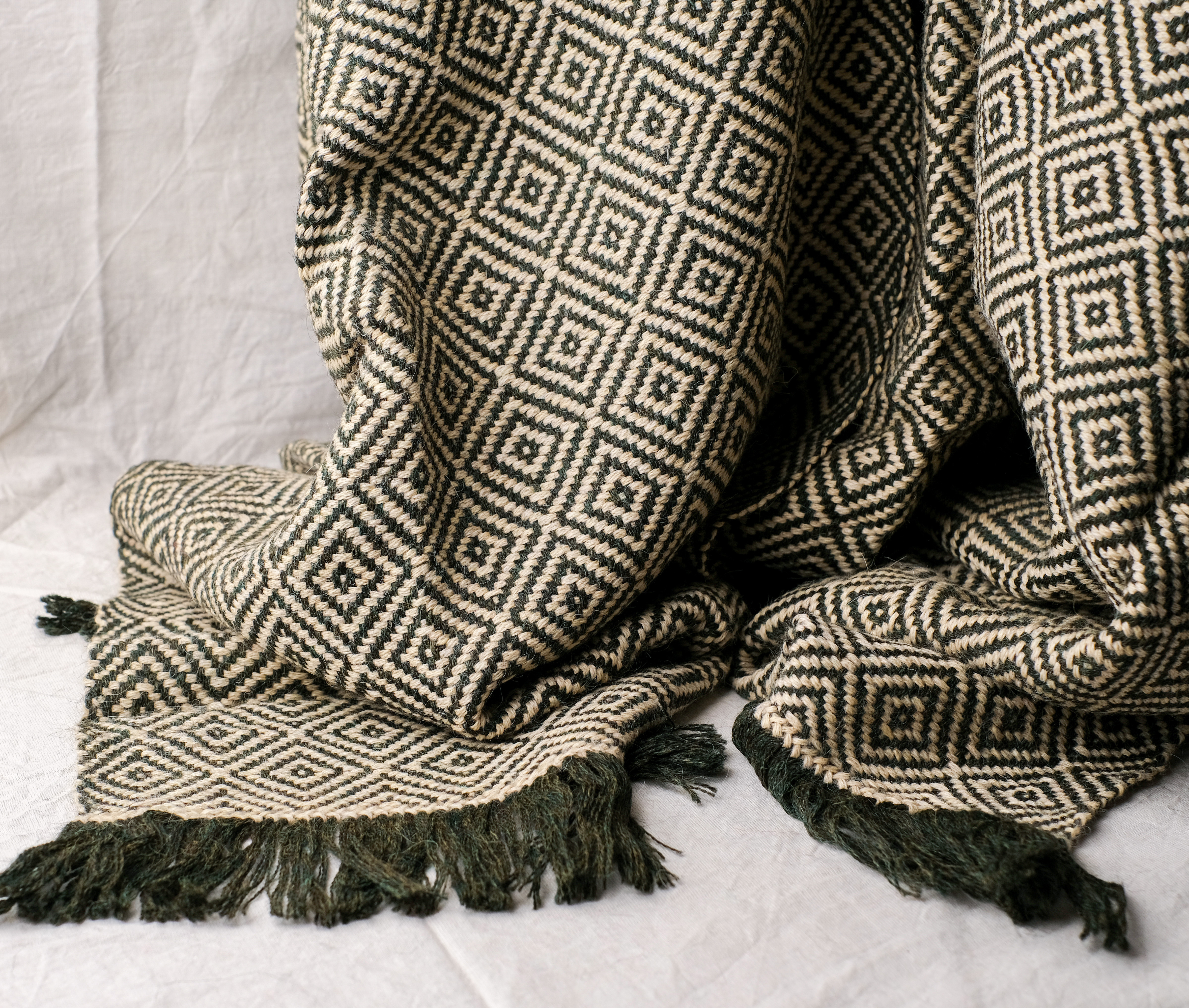 【限量】安地斯羊駝斗篷｜冬青｜秘魯