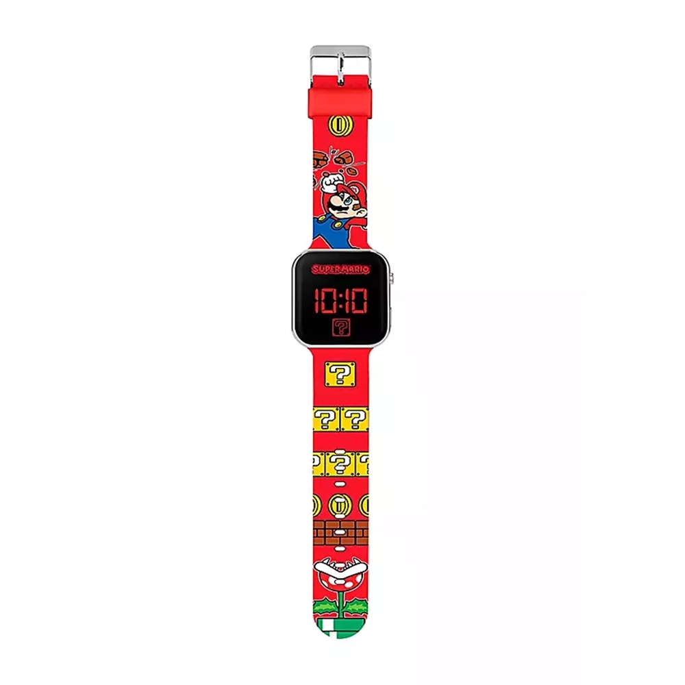 【樂森藥局】任天堂瑪利歐 LED 問號箱 兒童錶