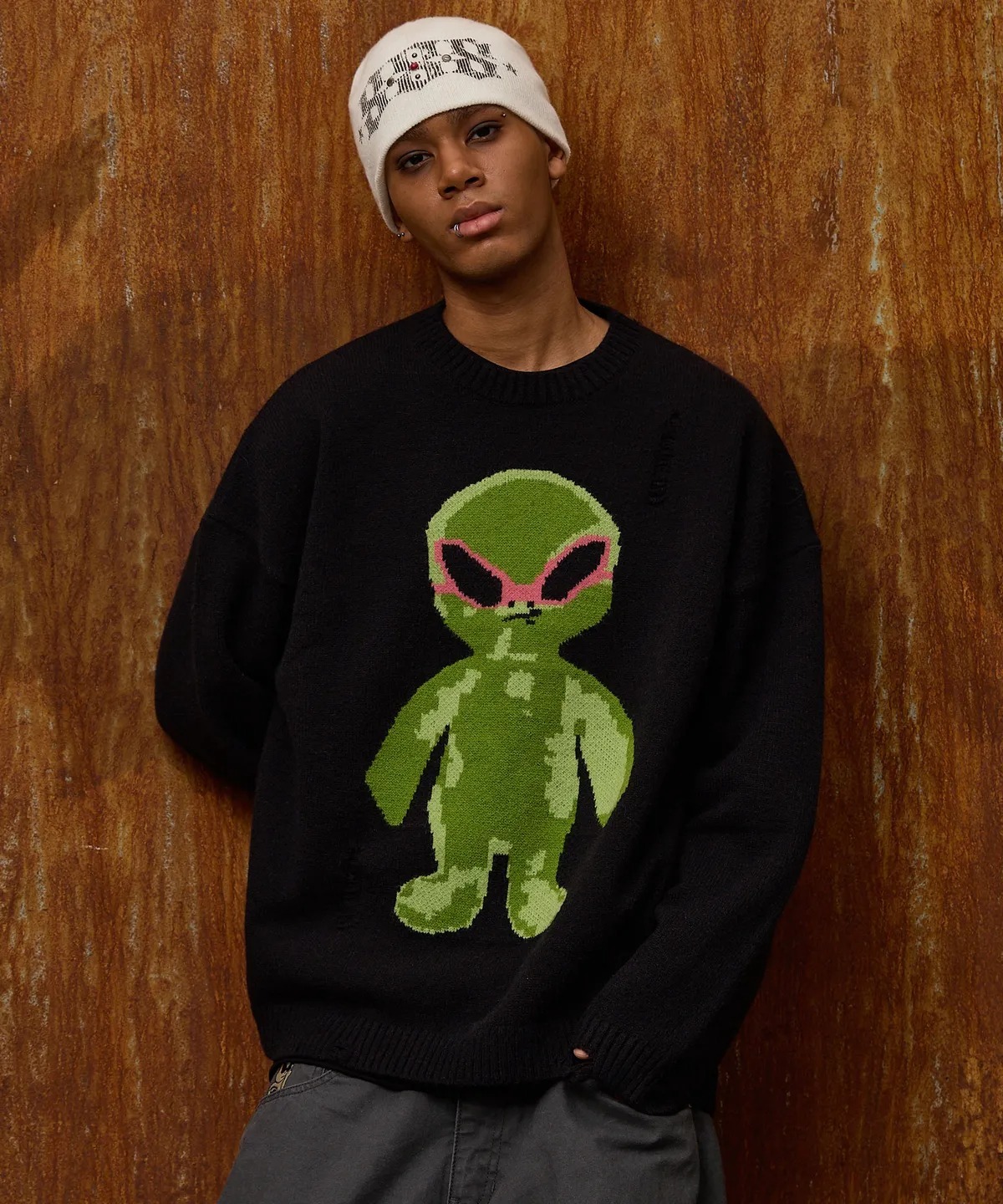 HOODHOOD Alien Damage Knit