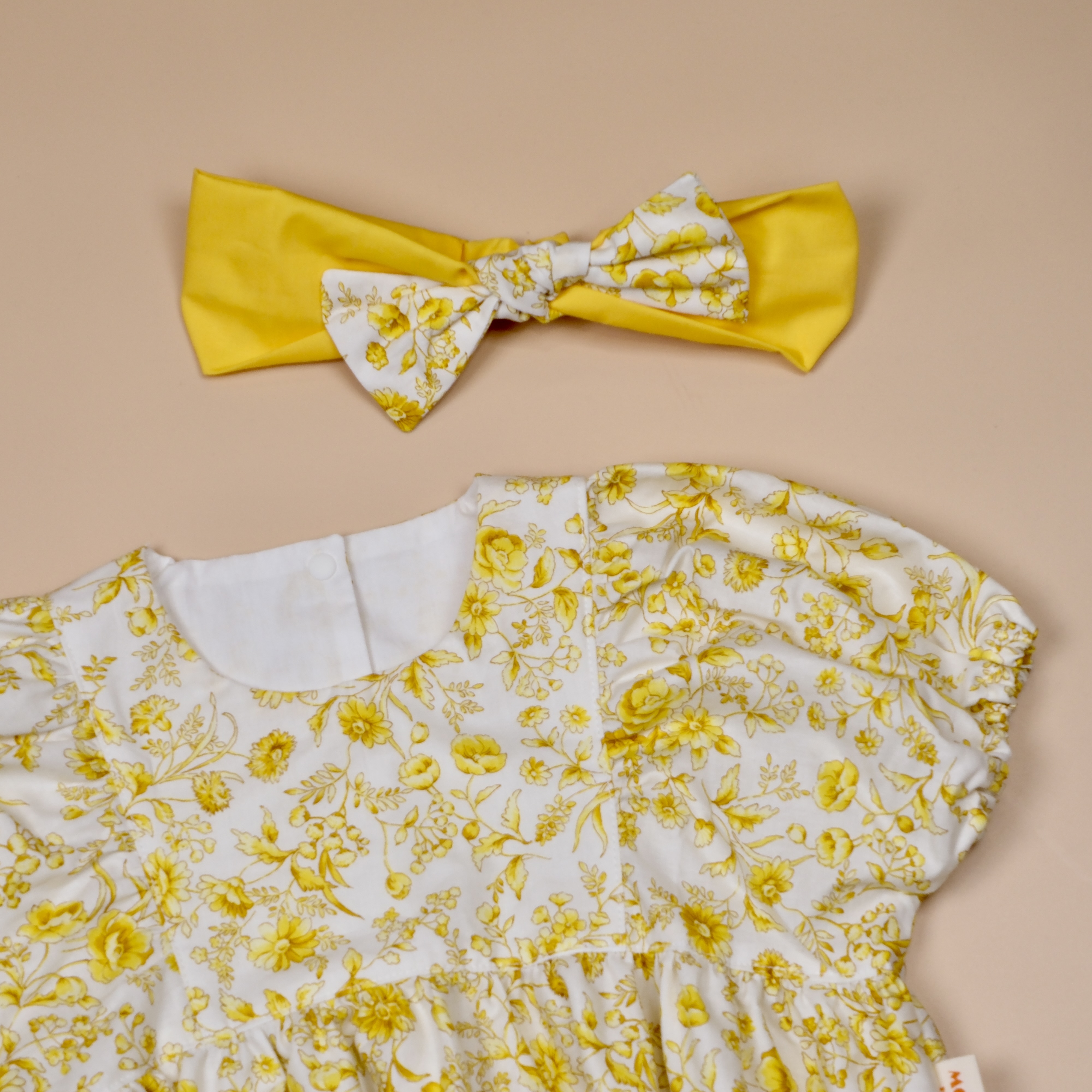 拔麻嫡公主 My Little Princess ⟡ 梔子黃 ⟡ 手作嬰幼兒包袖包屁衣