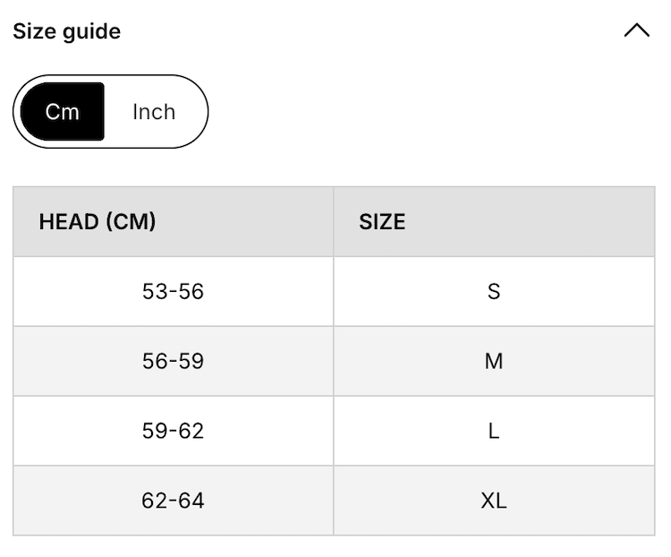 【SALOMON】BRIGADE INDEX MIPS_Helmet尺寸參考