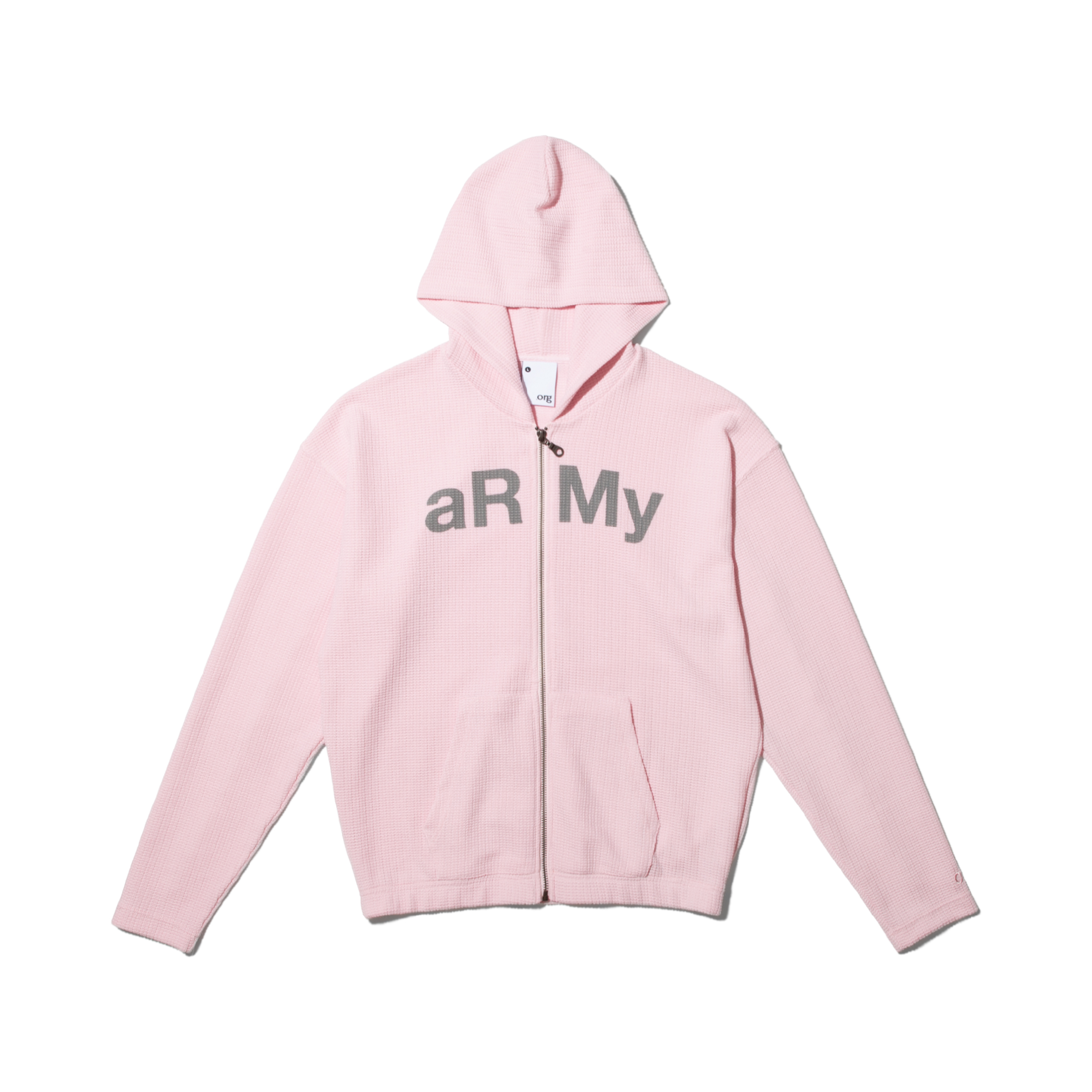 nul1.org aRMy Slim Waffle Zip Hoodie [nu-20]