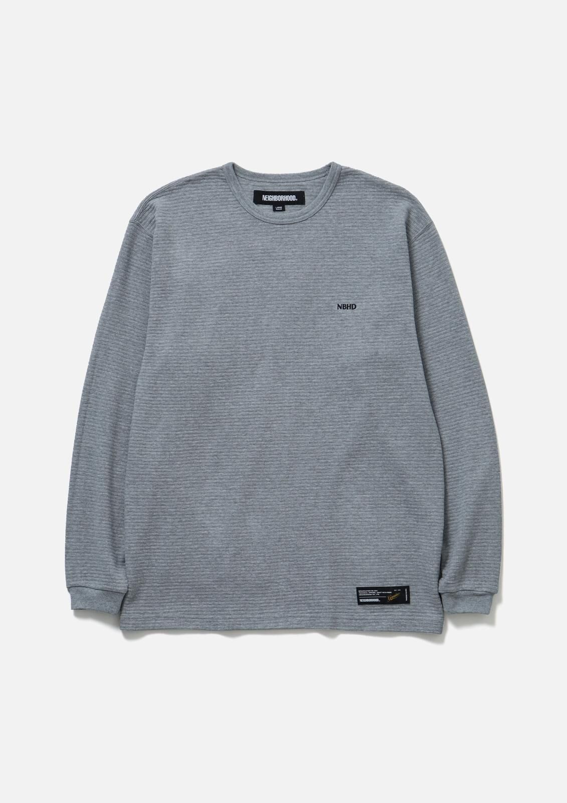 トップス NEIGHBORHOOD WAFFLE FABRIC CREWNECK LS L WAFFLE FABRIC CREWNECK LS-1