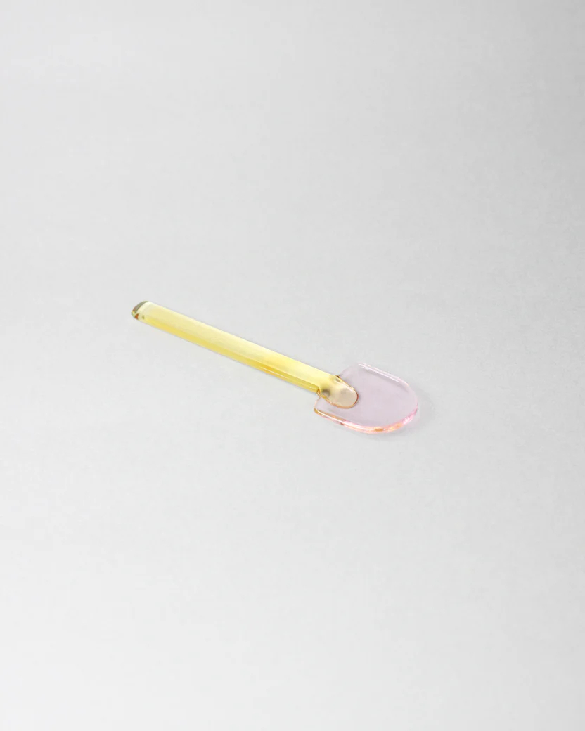 amabro-SNOW SHOVEL 雙色玻璃匙，粉色，獨特撞色設計，打造時尚又個性的餐具
