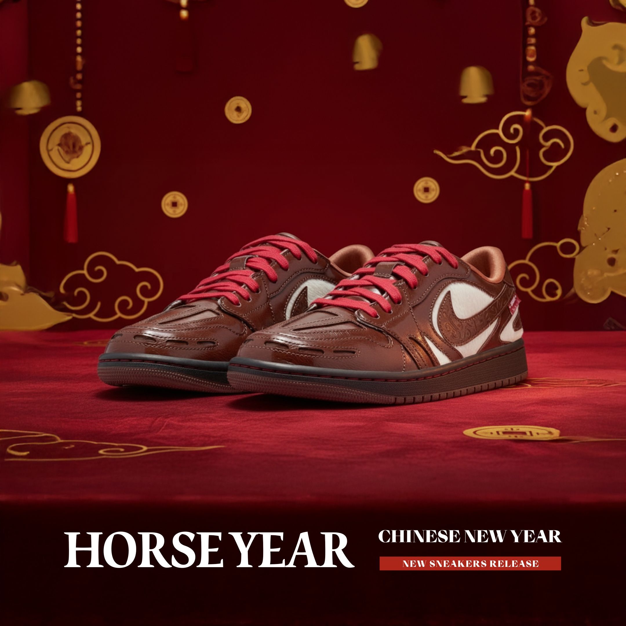 NICEDAY 代購 Air Jordan 1 Low MM V3 CNY 馬年 新年 春節 農曆 馬 酒紅 IQ1106-220