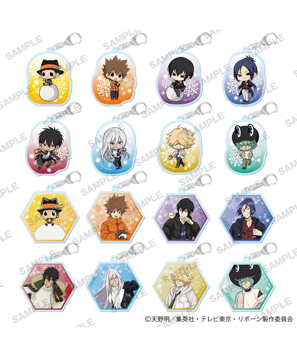 預購-「家庭教師HITMAN REBORN!」 集換式壓克力鑰匙圈 打雪仗ver. BOX販售【日本進口精品】