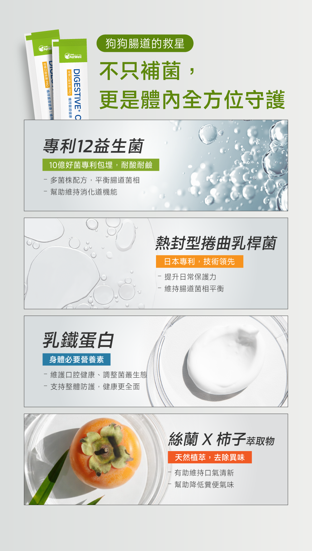 沛威狗好胃口益生菌主成分