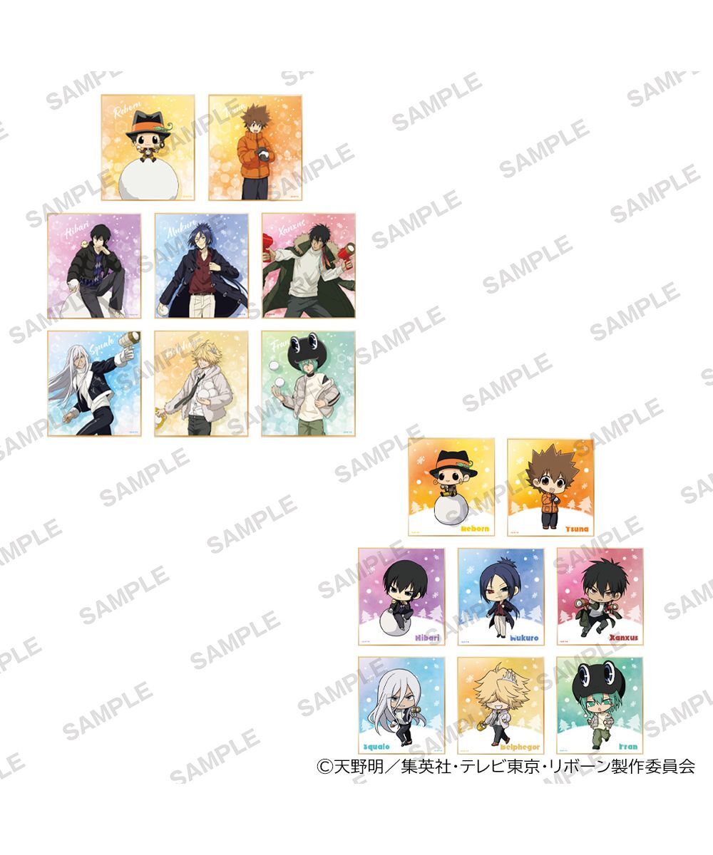 預購-「家庭教師HITMAN REBORN!」 集換式迷你色紙 打雪仗ver. BOX販售【日本進口精品】